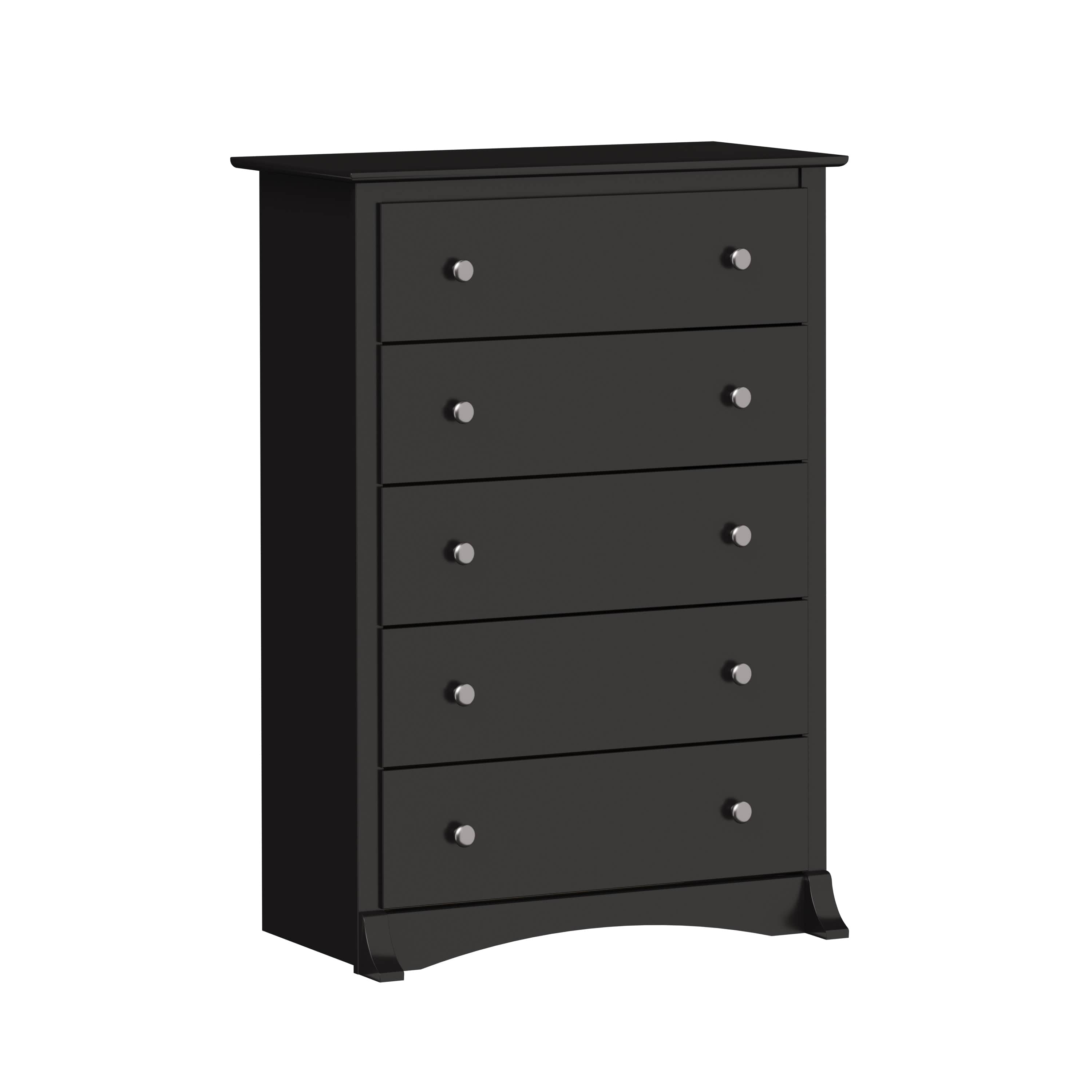 Sonoma 5-Drawer Dresser Chest - White, Black, Gray, Blue & Beige | Bedroom Storage Organizer for Clothes & Accessories