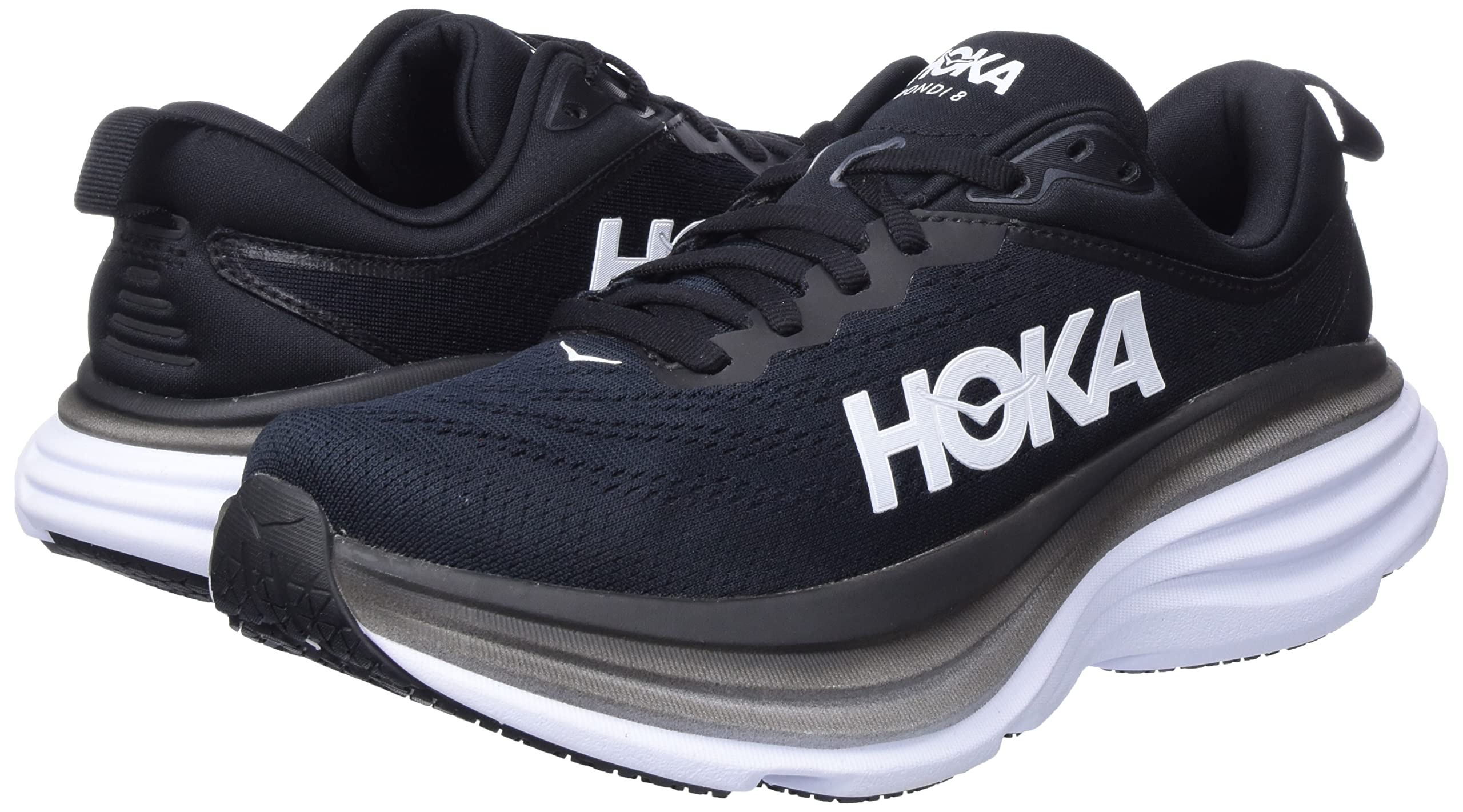 Hoka One One Bondi 8 Women's Running Shoes - Cushioned Road Shoes for Long Distance, Jogging & Walking - Lightweight Comfort for Daily Training & Marathon