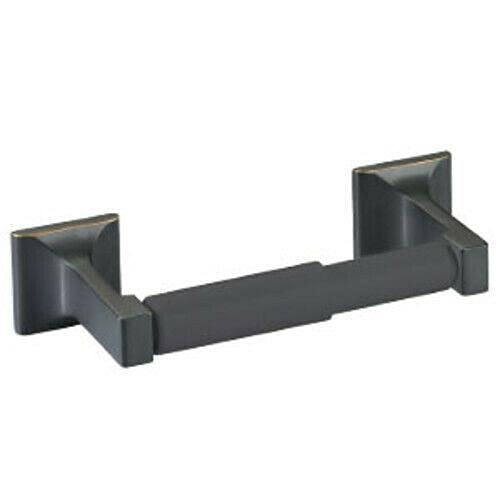 Oil Rubbed Bronze Toilet Paper Holder - Rust-Resistant Bathroom Tissue Stand with Wall Mount | Vintage Bathroom Decor & Storage Solution for Home, Apartment, or RV