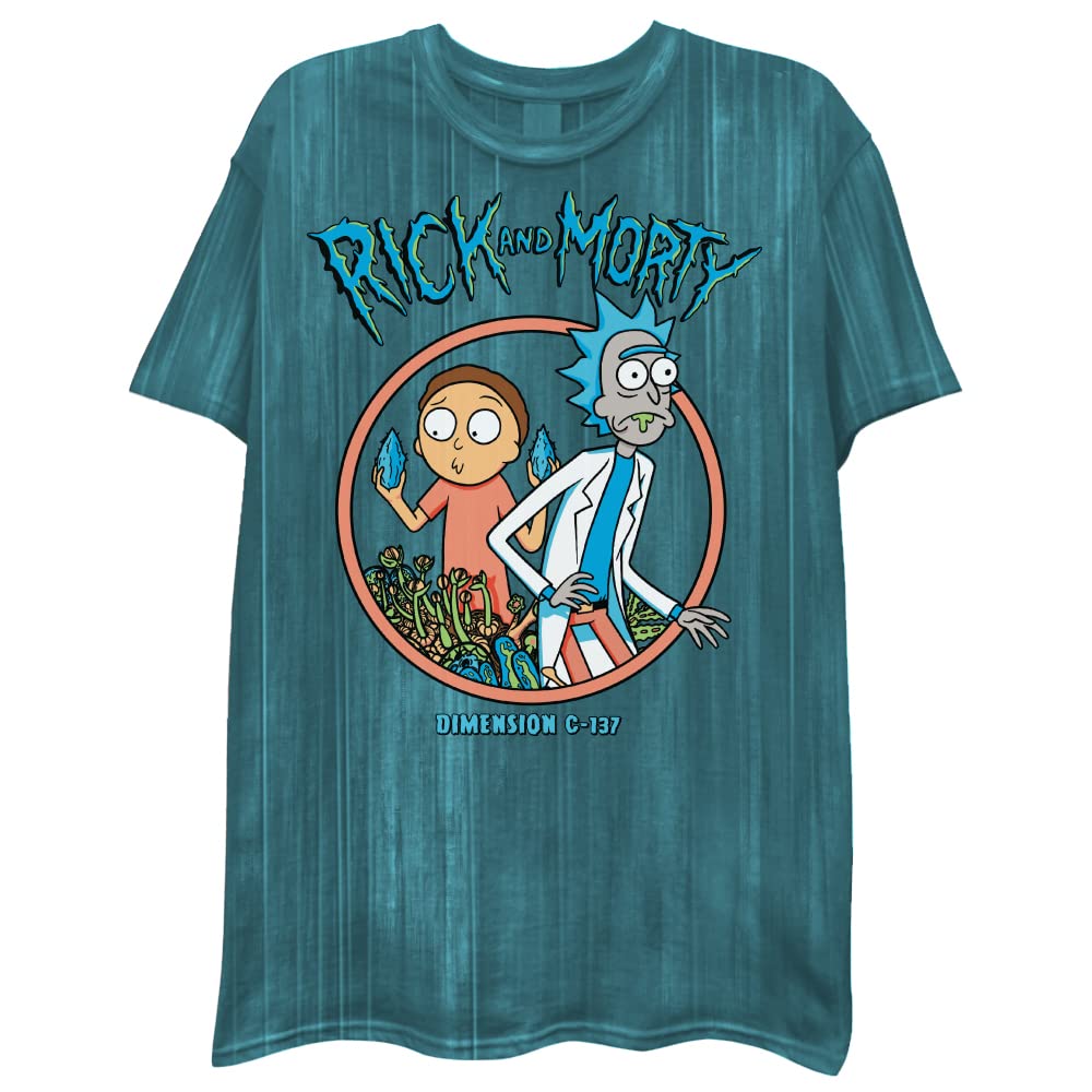 Rick & Morty Tie Dye T-Shirt for Men - Casual Graphic Tee for Fans