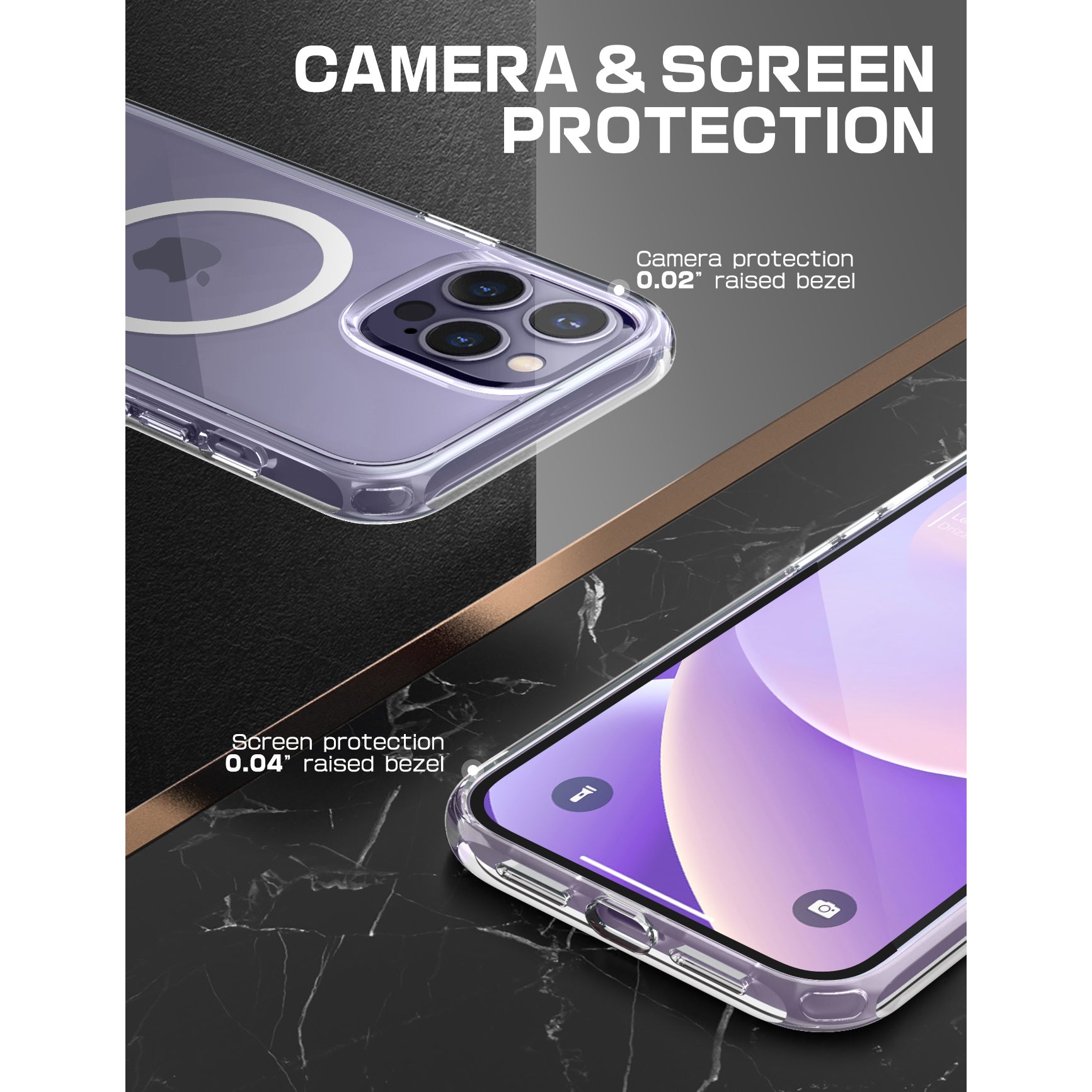 iPhone 14 Pro Case 6.1 Inch - Unicorn Beetle MAG Slim Clear Protective Cover with MagSafe Compatibility | Perfect for Everyday Use, Travel & Wireless Charging