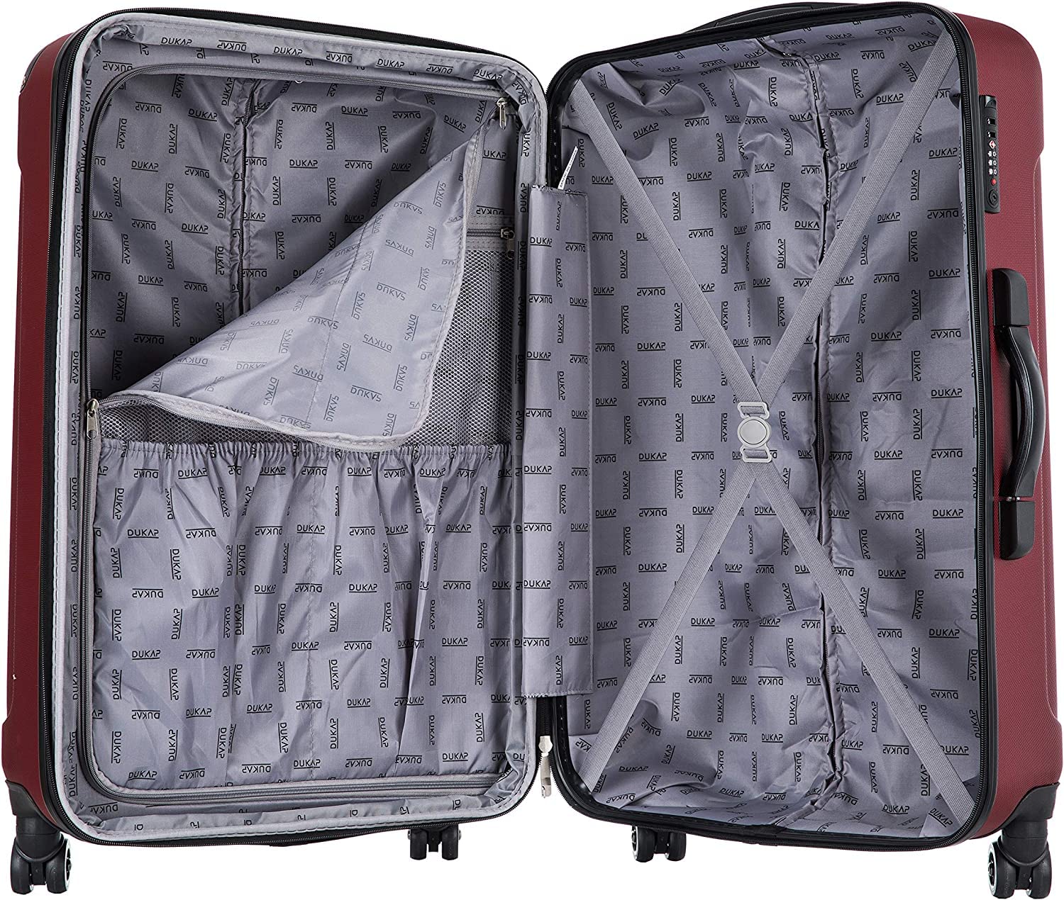 DUKAP INTELY 2-Piece Hardside Spinner Luggage Set with TSA Lock (20