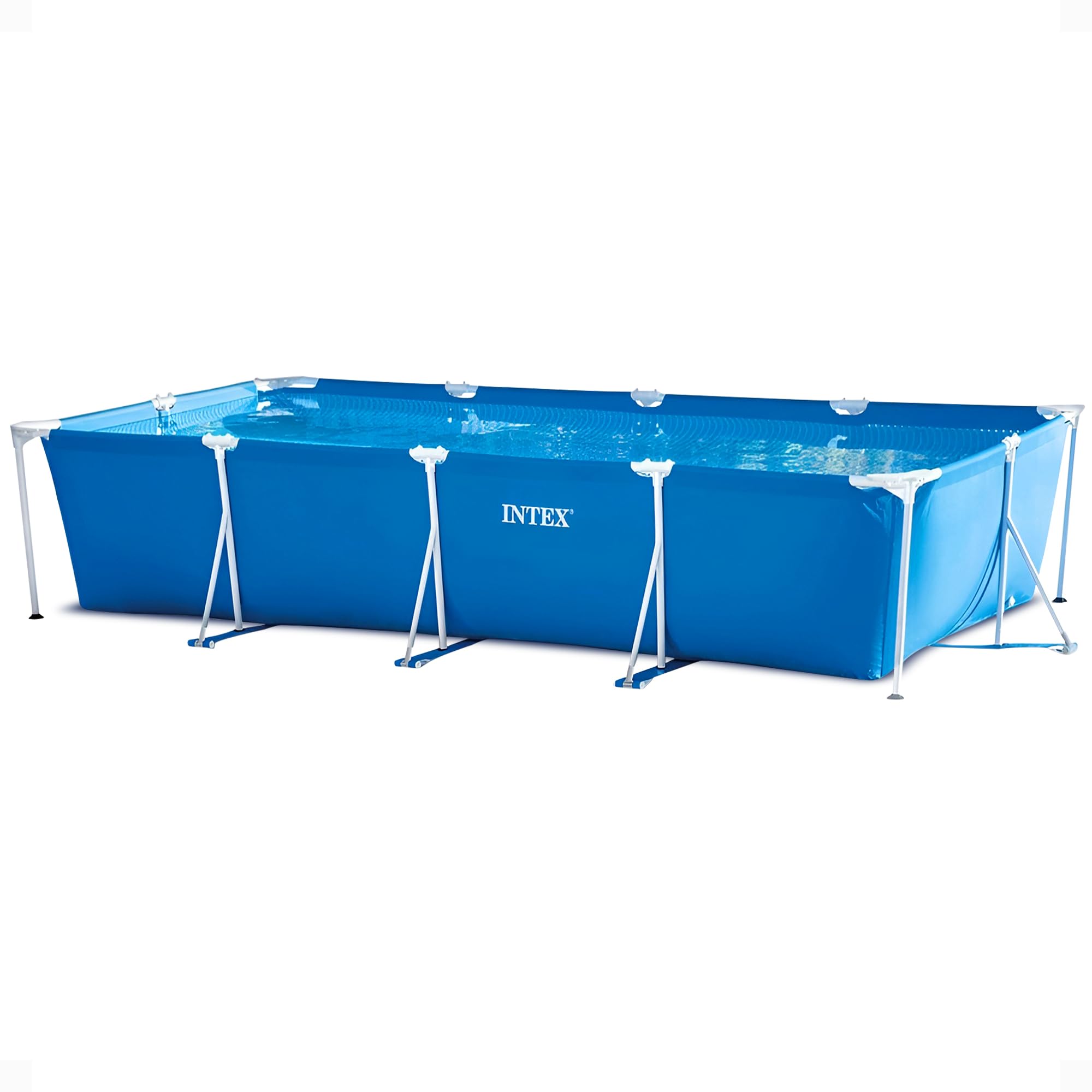 Intex Above Ground Swimming Pool Set - 14.75ft x 86in x 33in Rectangular Frame Pool with Filter Pump | Perfect for Backyard, Family Fun & Summer Relaxation