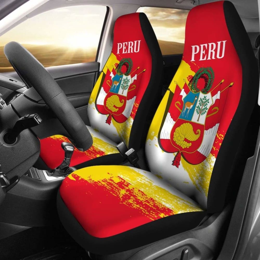 Premium Peru Special Car Seat Covers - Universal Fit for Most Vehicles (7-Piece Set) - Durable & Stylish Protection for Cars, SUVs, Trucks - Perfect for Road Trips, Daily Commute & Outdoor Adventures