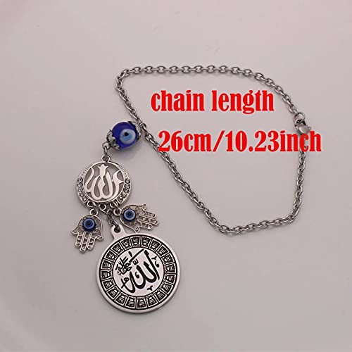 Beautiful Ayatul Kursi Allah Car Pendant - Islamic Muslim Hanging Ornament for Rear View Mirror, Multi-Color - Perfect Spiritual Protection for Daily Commute & Road Trips