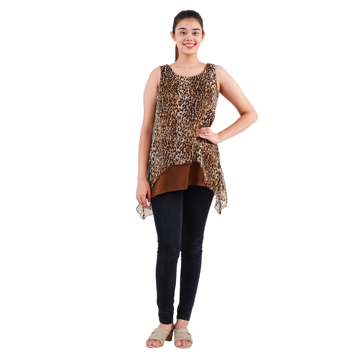 Elegant Black Chiffon Floral Print Blouse - Women's Fashion Tops for Graduation, Party & Special Occasions