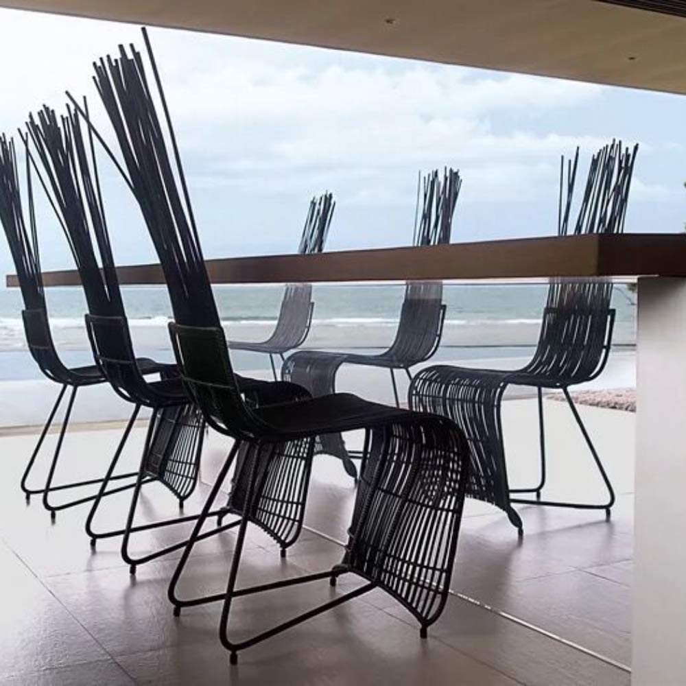 Black Synthetic Rattan Repair Kit - Plastic Wicker Weaving Material for Patio Furniture, Chairs, Tables & Storage Baskets - Durable Outdoor Wicker Repair Solution for DIY Home & Garden Projects