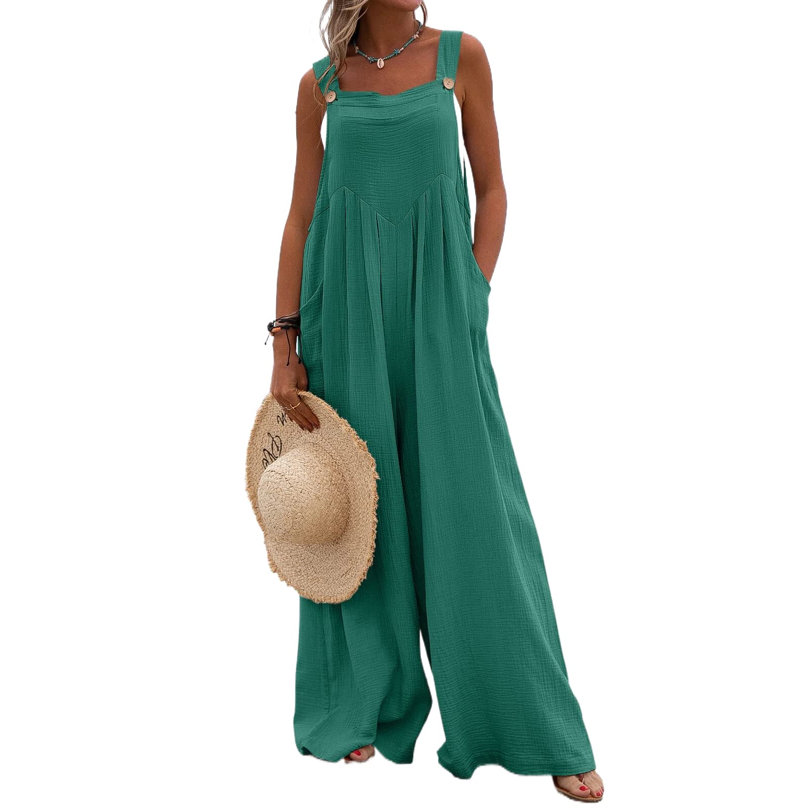 Giraropa Women's Overalls Plus Size - Casual Baggy Jumpsuit with Pockets, Long Bib Wide Leg Pants (Sizes 14-28) | Perfect for Work, Weekend Outings & Streetwear Fashion