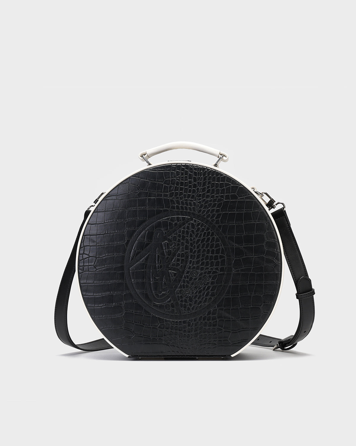Black Croc Orb Bag - Stylish & Durable Crossbody Purse for Women | Perfect for Everyday Use, Travel & Shopping