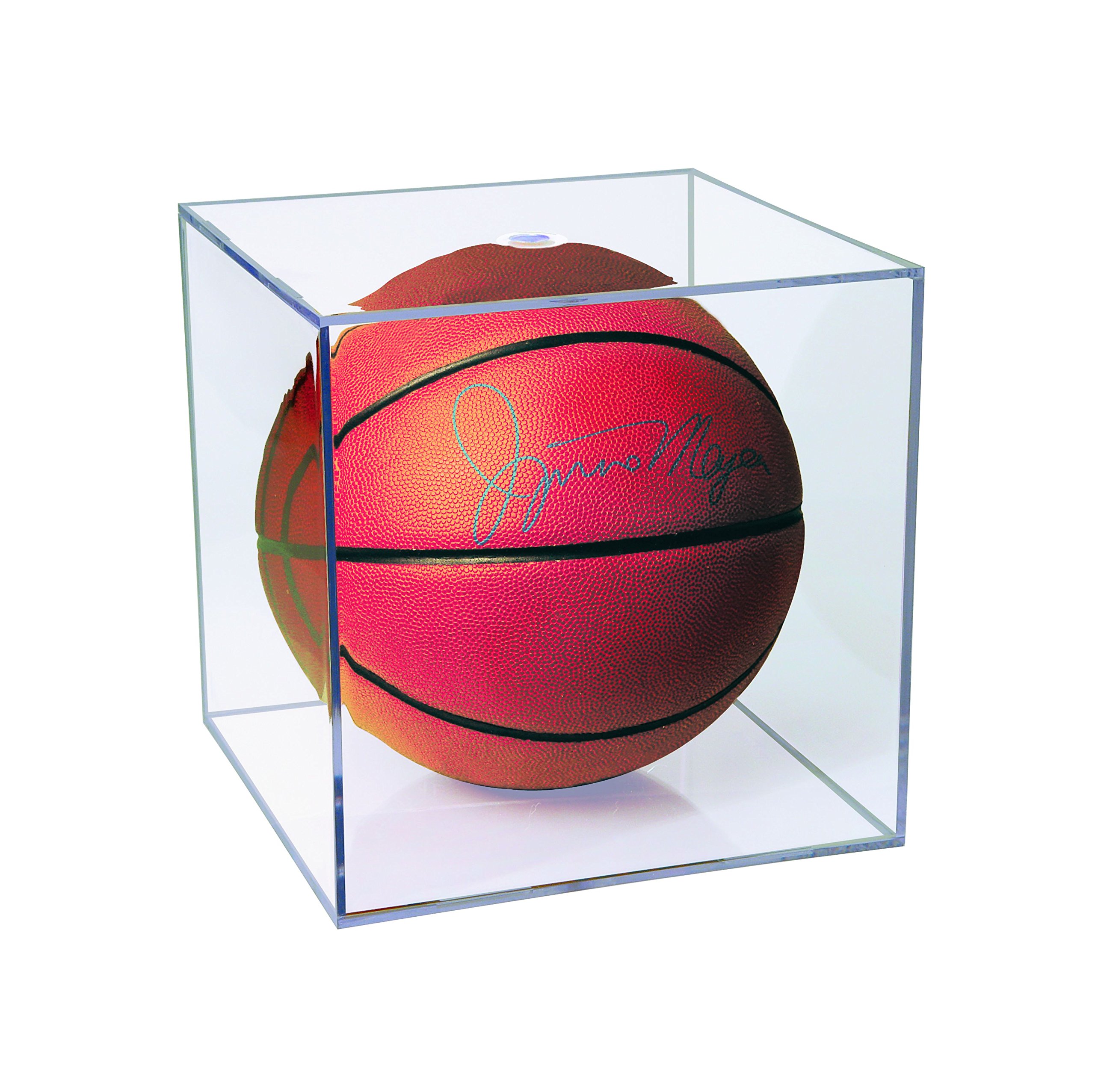 Ultra Pro Basketball Display Case with UV Protection - Premium Acrylic Showcase for Collectibles & Memorabilia - Perfect for Home, Office, or Sports Fan Cave Decor