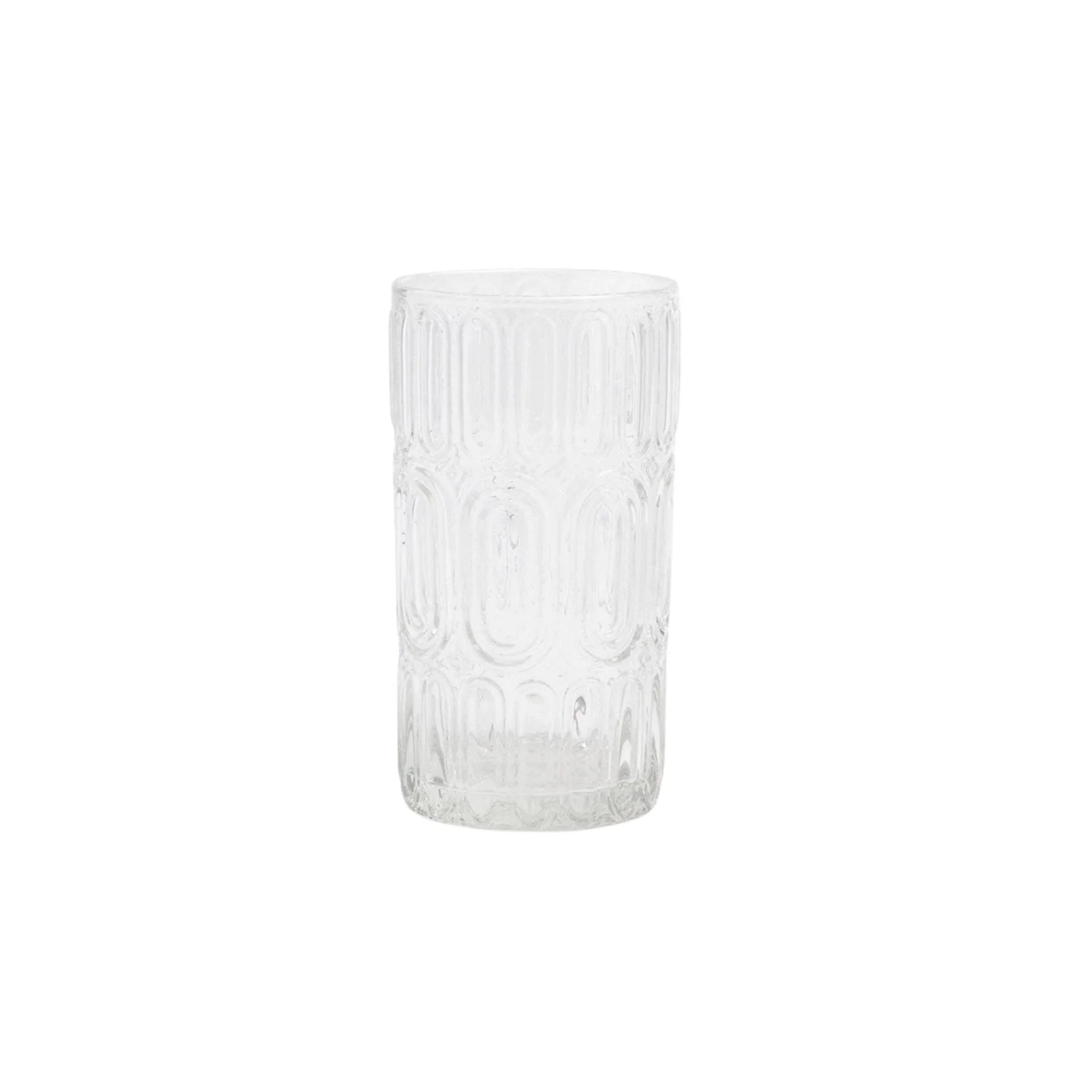 Vintage 70's Inspired Hand Blown Highball Glasses - Set of 4 Retro Cocktail Glasses for Whiskey, Mojito & Iced Tea - Perfect for Home Bar, Parties & Gift Giving