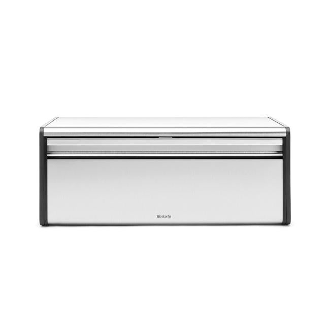 Brabantia Bread Bin with Fall Front - Stainless Steel Bread Box for Fresh Storage - Perfect for Kitchen Countertop and Pantry Organization