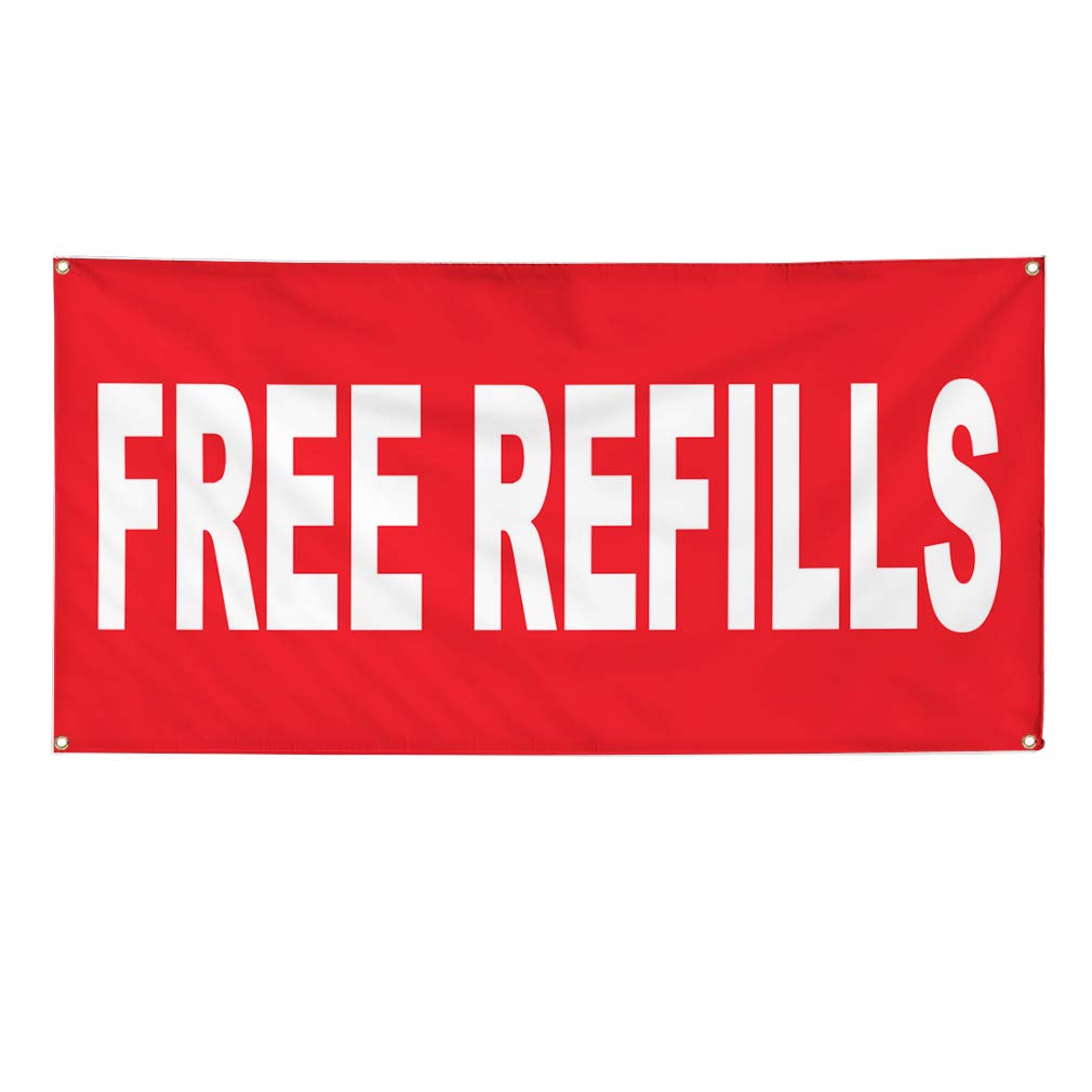 Custom Vinyl Banner 48x96 Inches - Red Background, Weatherproof & Durable for Outdoor Business Signs - 8 Grommets for Easy Hanging - Multiple Sizes Available (Free Refills) - Perfect for Yard Sales, Construction Sites, and Industrial Advertising