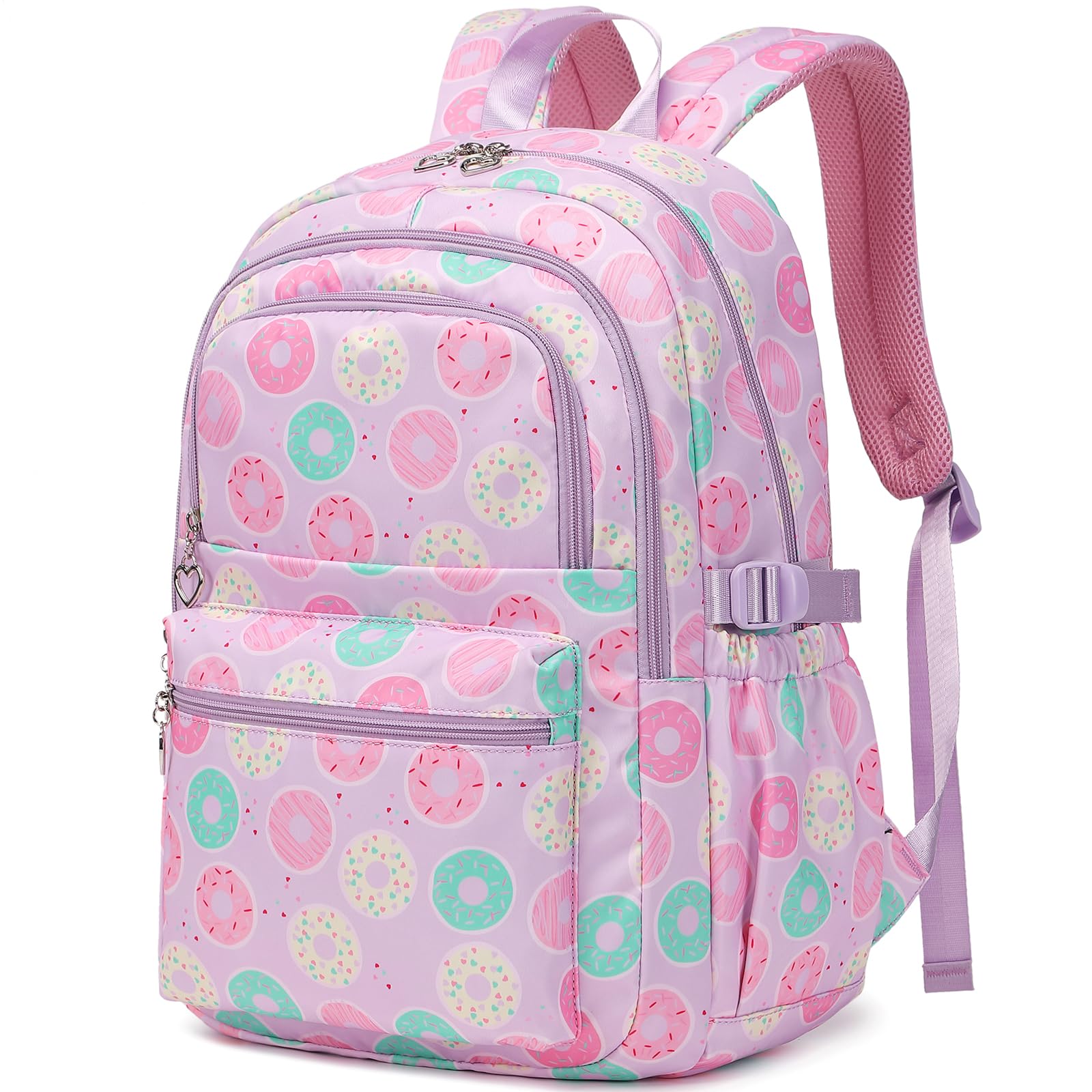 Createy Girls Backpack with Lunch Box - School Bag for Teens & Kids - Perfect for School & Travel