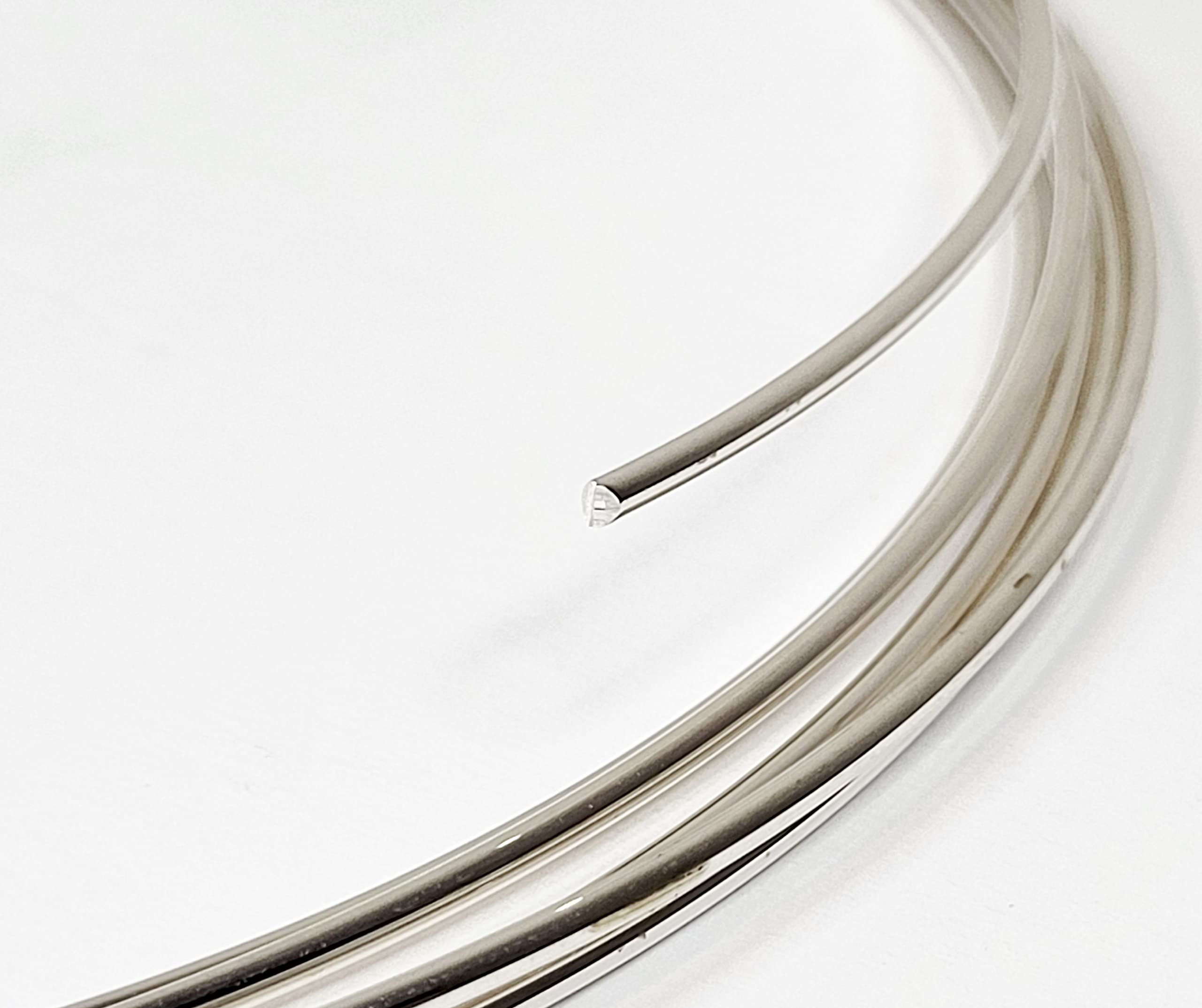 12 Gauge Round Dead Soft 925 Sterling Silver Wire - 4 Feet Jewelry Making Supplies for DIY Bracelets, Necklaces & Rings - Premium Craft Wire for Beading & Wire Wrapping Projects