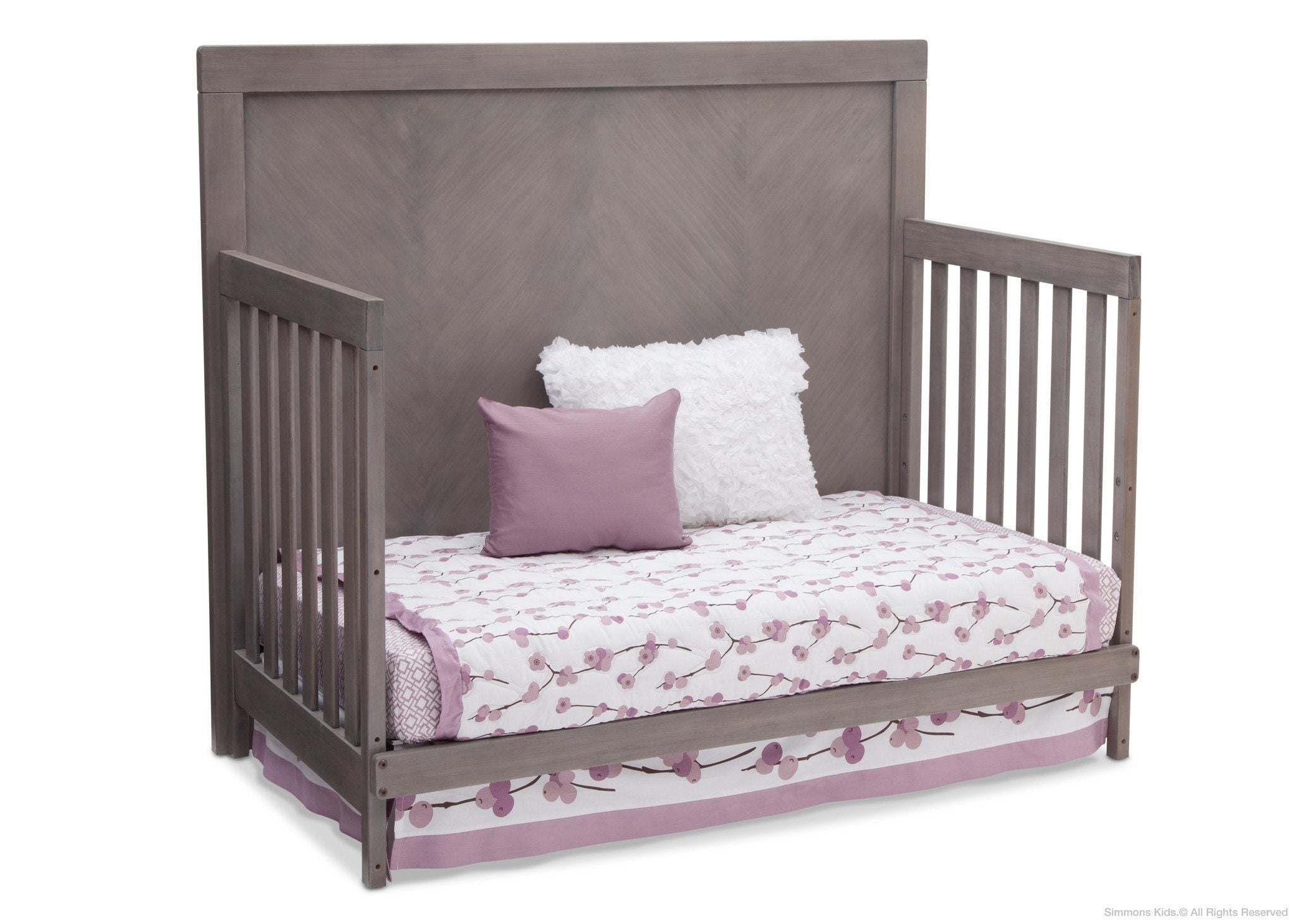 Bellante 4-in-1 Convertible Baby Crib - Toddler Bed, Daybed & Full-Size Bed - Safe & Stylish Nursery Furniture for Newborns to Teens (White) - Perfect for Bedrooms, Daycare Centers & Guest Rooms