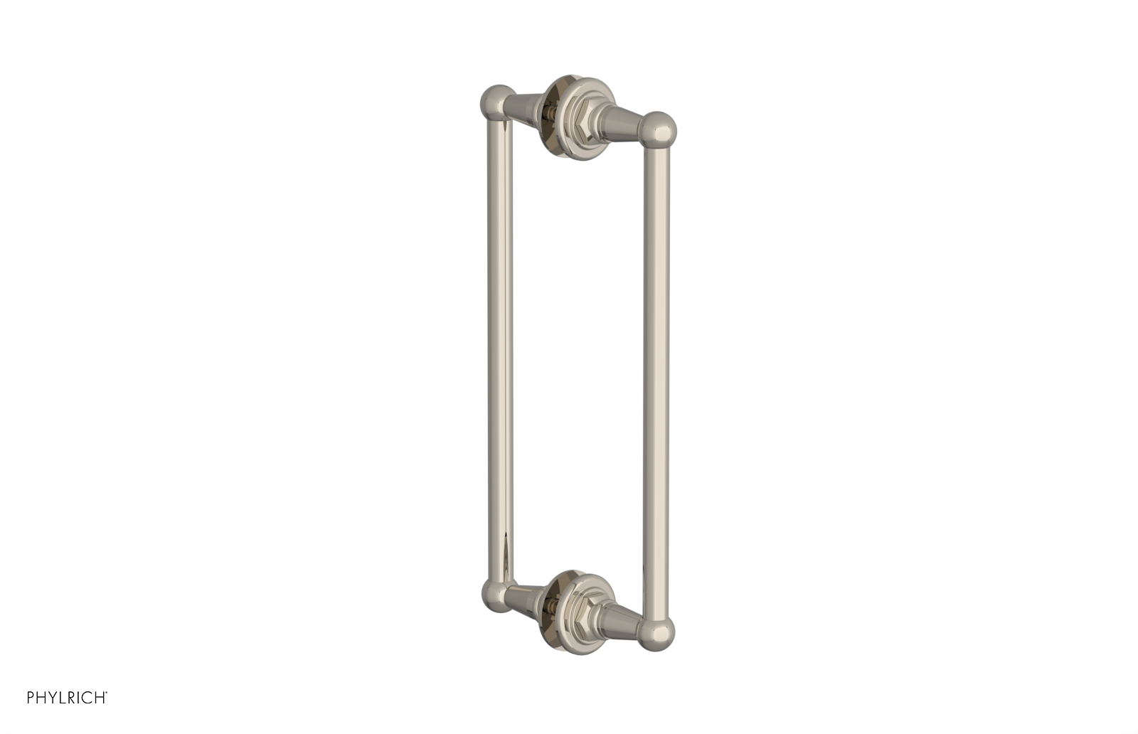 Jamestown 12 Double-Sided Shower Pull 165 x 93 x 12 - Heavy Duty Bathroom Shower Curtain Hooks for Home & Hotel Use