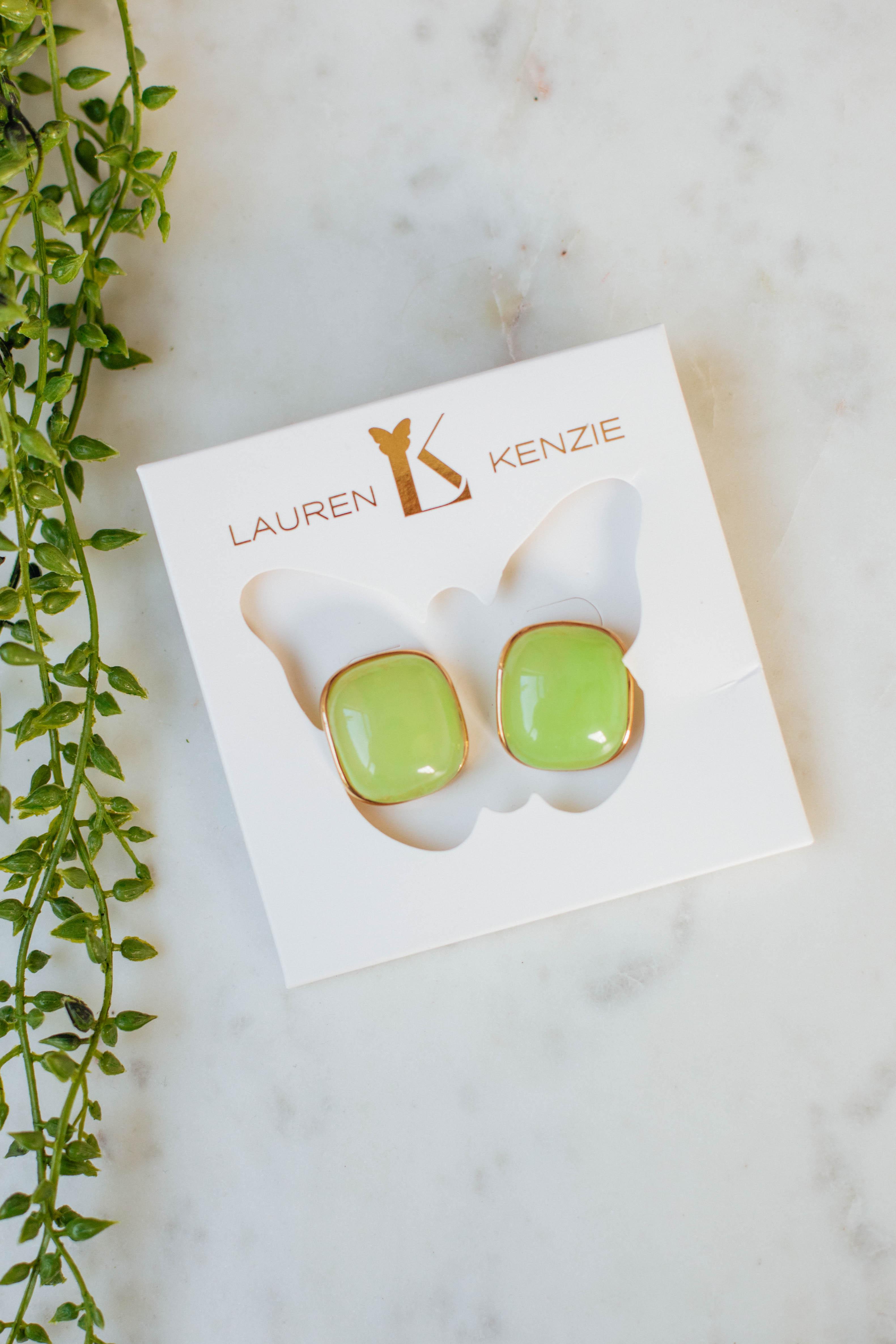 Admired Effect Earrings - Lime Green Fashion Jewelry for Women | Elegant Dangle Earrings for Party, Wedding & Everyday Wear