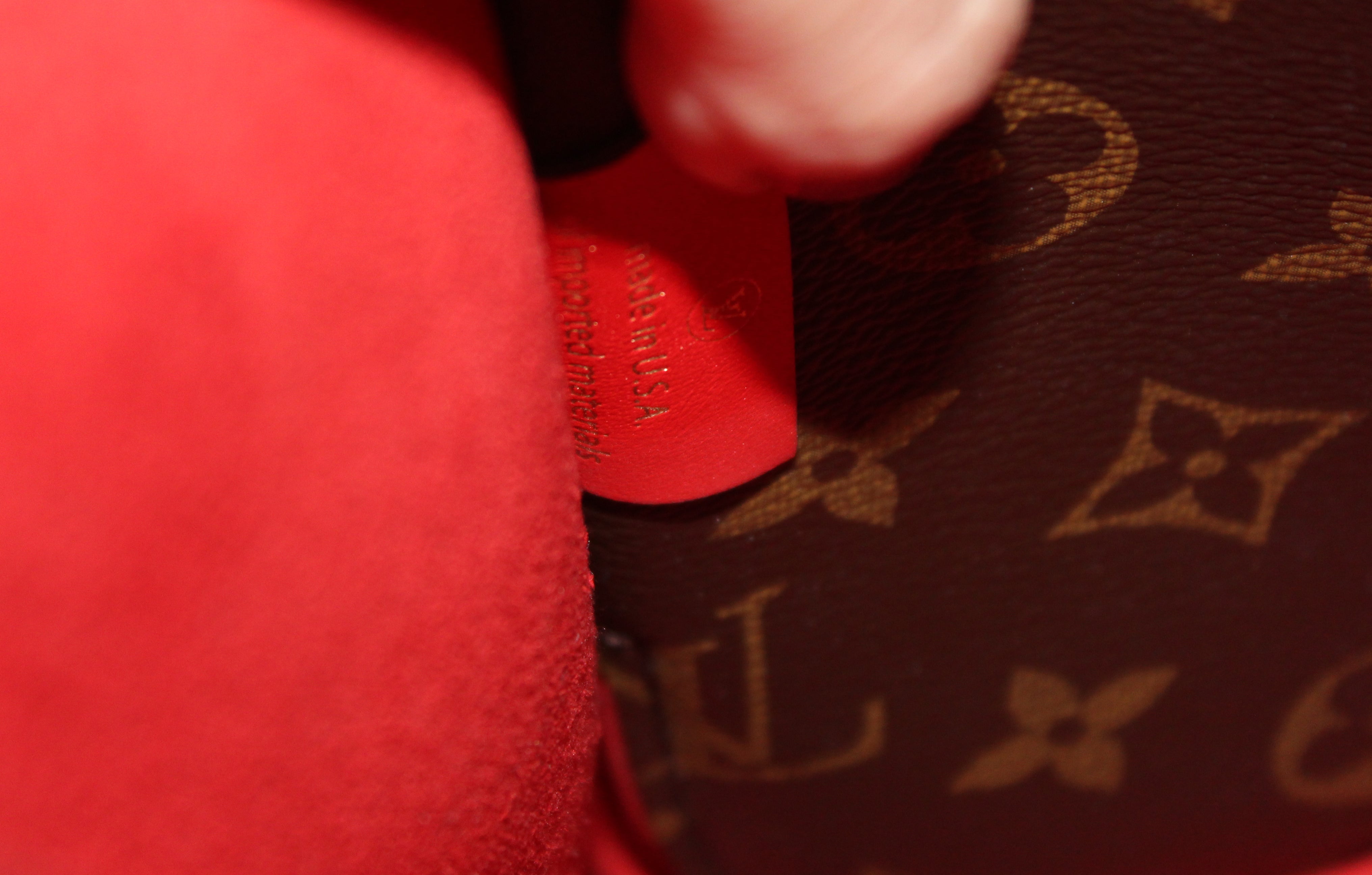 Authentic Louis Vuitton Classic Monogram Red NeoNoe Shoulder Bag for Women | Luxury Designer Handbag | Perfect for Work, Travel & Everyday Use
