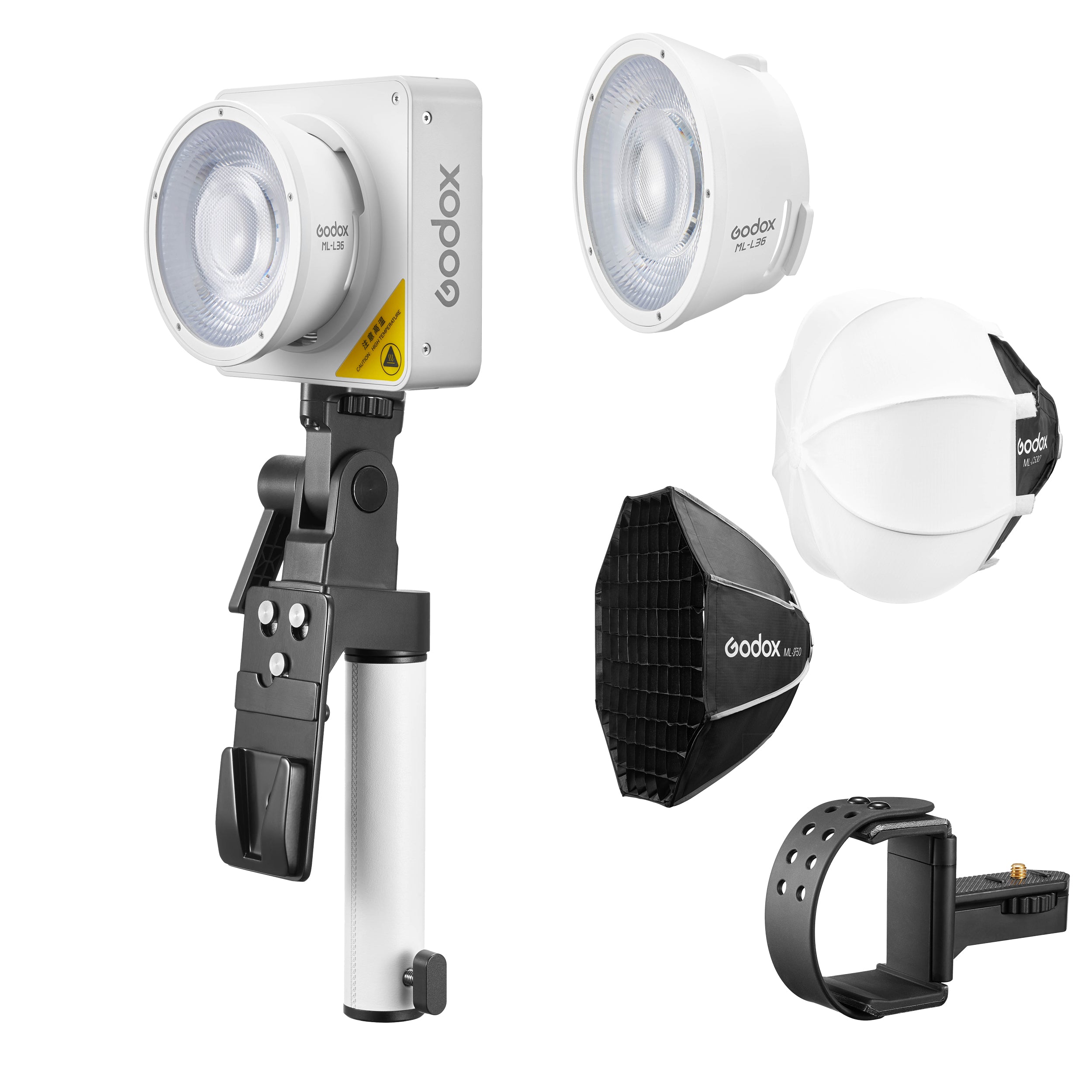 Godox ML100BI LED Video Light Kit with Stand, Diffuser & Case - Perfect for YouTube, TikTok, Live Streaming & Photography Lighting