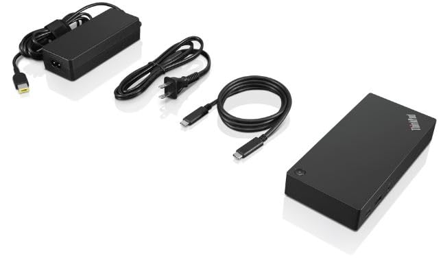 Lenovo ThinkPad USB-C Dock Gen 2 (40AS0090) - Dual 4K Display, 10 USB Ports, Ethernet - Perfect for Home Office & Remote Work Setup