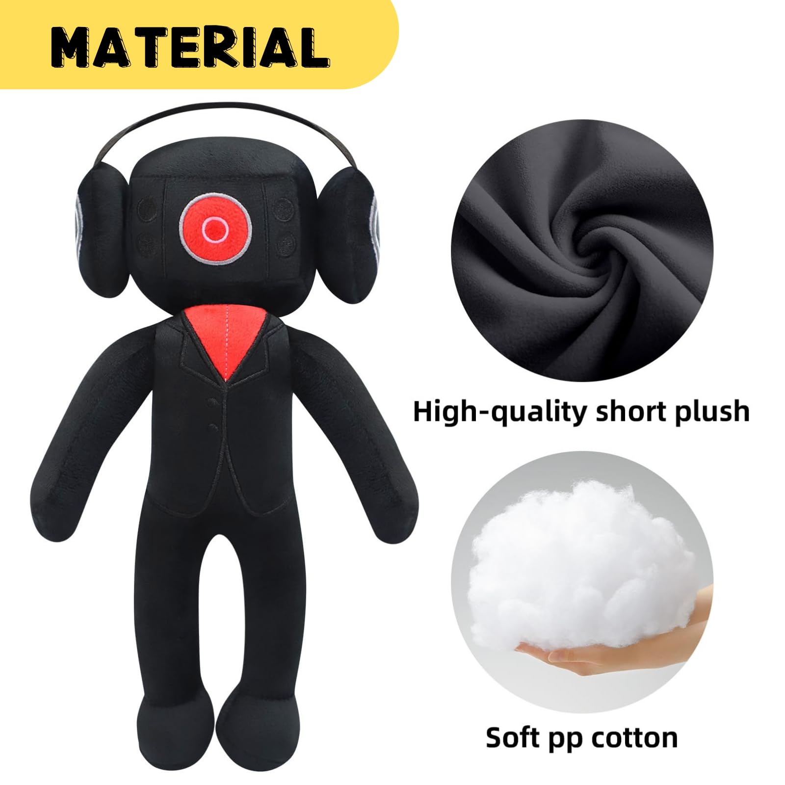 Super Soft JAKES Plush Toy - Speakerman Stuffed Animal, Cute Game Character Doll for Fans - Perfect Gift for Kids, Collectors & Gamers (Ideal for Bedroom Decor, Party Favors & Cosplay)