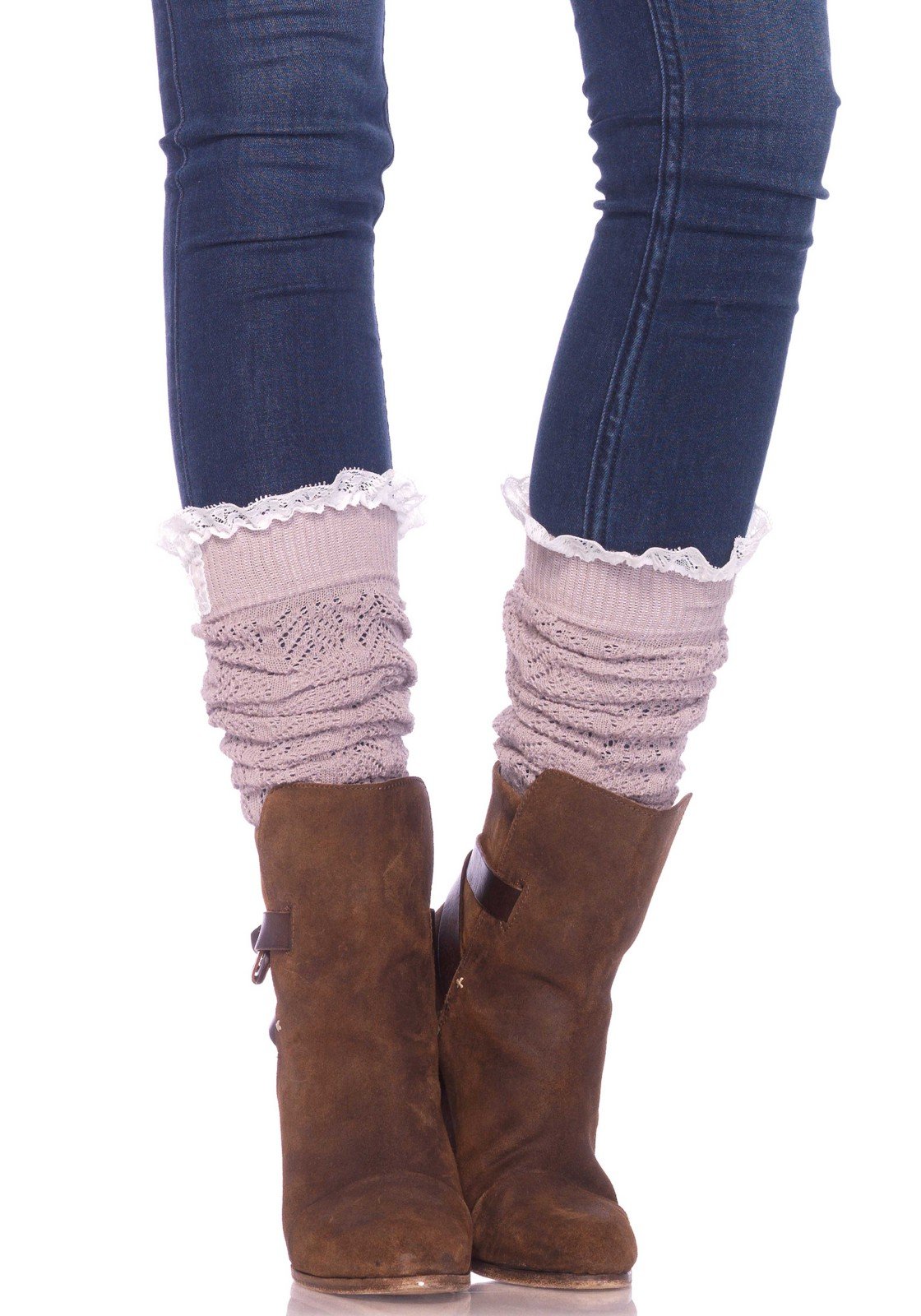 Leg Avenue Women's Crochet Slouch Socks - Soft & Comfortable Knee High Socks for Women, Perfect for Winter, Fall & Casual Wear - Cozy Home, Lounge & Outfit Accessories