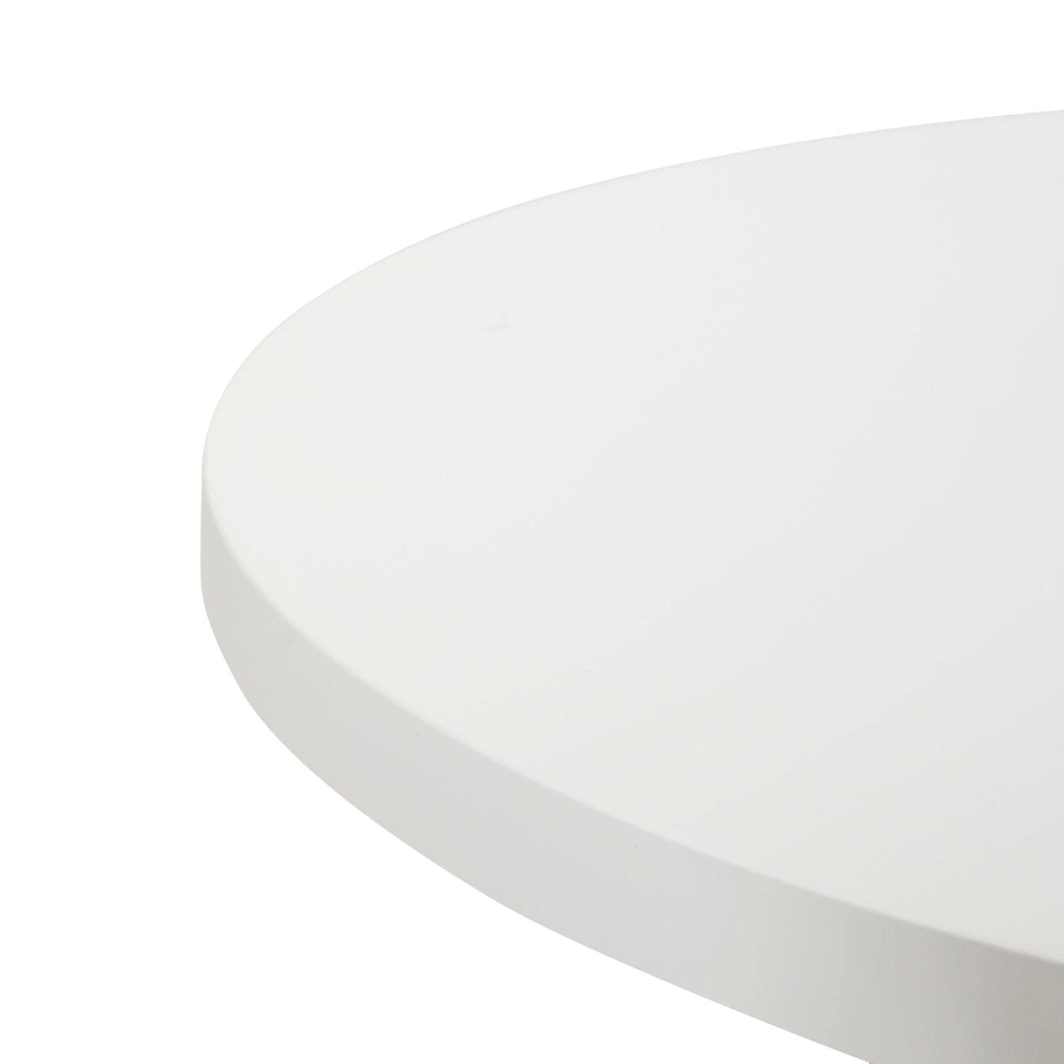 LumiSource Ahoy Round Counter Height Table - White Washed Wood, Chrome & White MDF - Perfect for Kitchen Islands, Breakfast Nooks & Small Space Dining