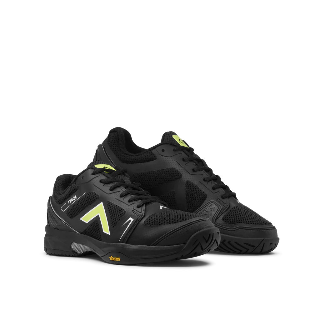 Tyrol Drive V Men's Pickleball Shoes - Lightweight & Breathable Court Shoes for Pickleball & Tennis (Black/Yellow) - Perfect for Indoor & Outdoor Sports
