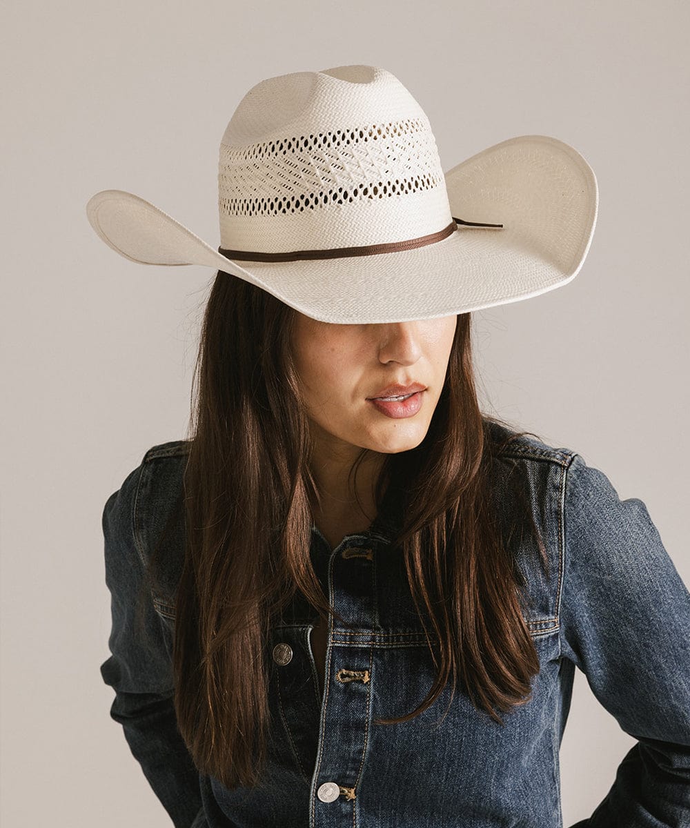 Oakley Straw Cowboy Hat for Men & Women - Western Style Sun Hat with UPF Protection - Perfect for Rodeo, Outdoor Festivals & Beach Vacations