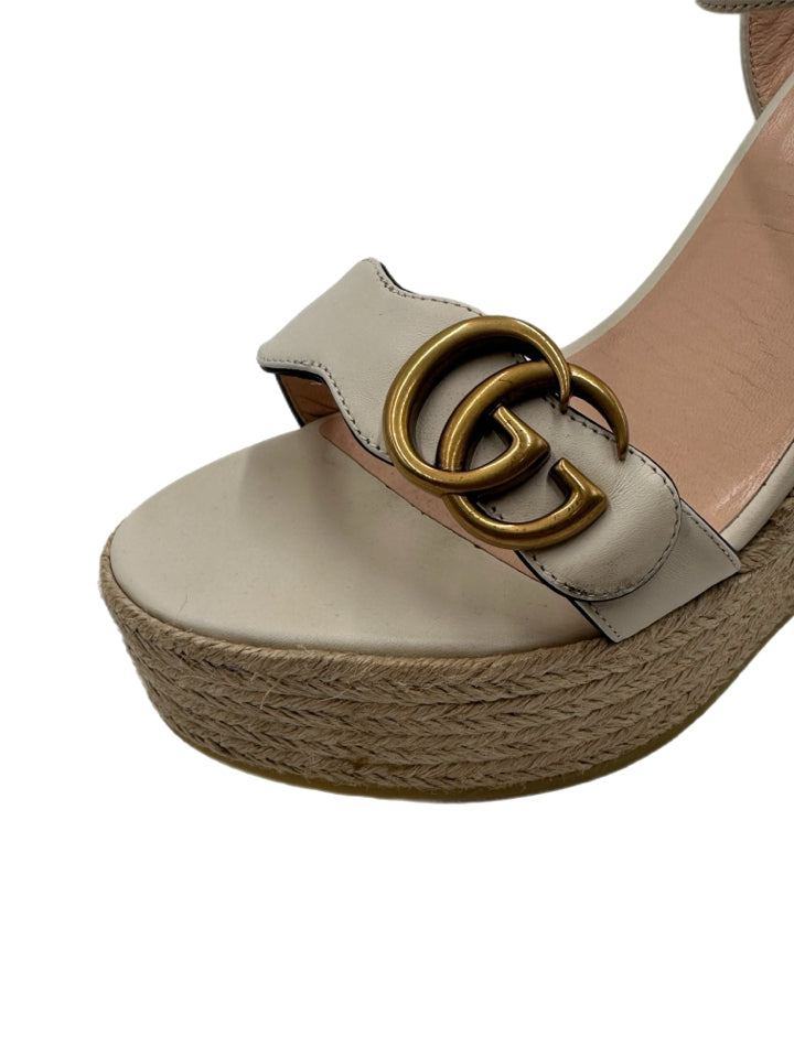 Gucci Mystic White Lifford Sandals for Women - Size 42 (US 12) | Luxury Designer Flip Flops for Beach, Pool & Summer Outfits