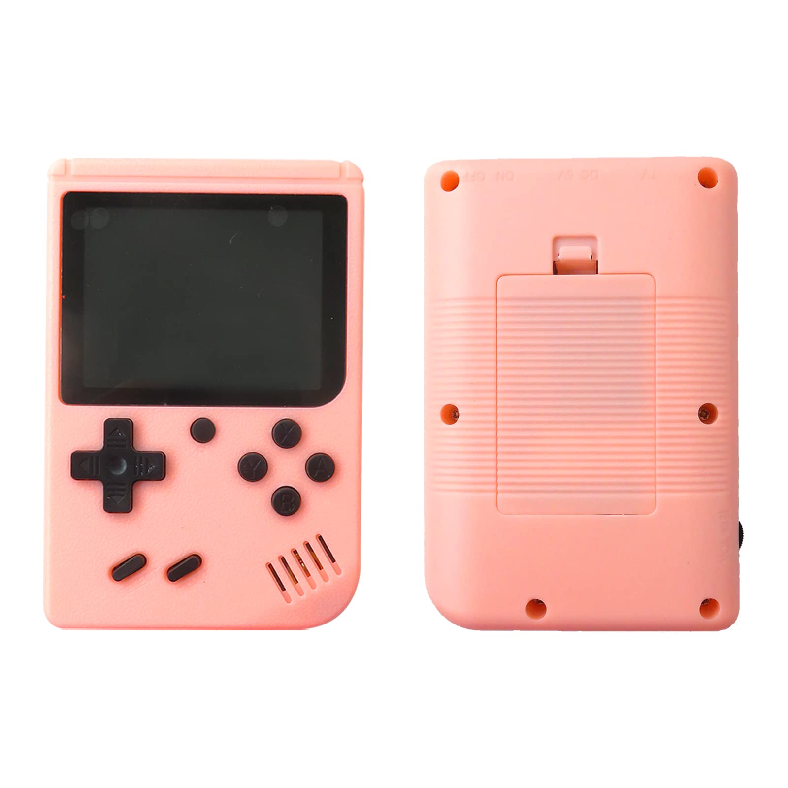JRSHOME 500-in-1 Classic Retro Handheld Game Console - Built-in 8-bit FC Games, Portable Gameboy for Kids & Adults (Pink) | Perfect for Travel, Gifts & Nostalgic Gaming Fun