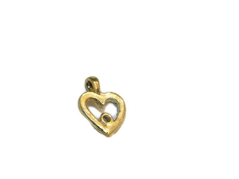 14K Yellow Gold Tiny Heart Pendant Necklace - Dainty & Elegant Jewelry Gift for Women, Girlfriend, Wife - Perfect for Valentine's Day, Anniversary & Everyday Wear