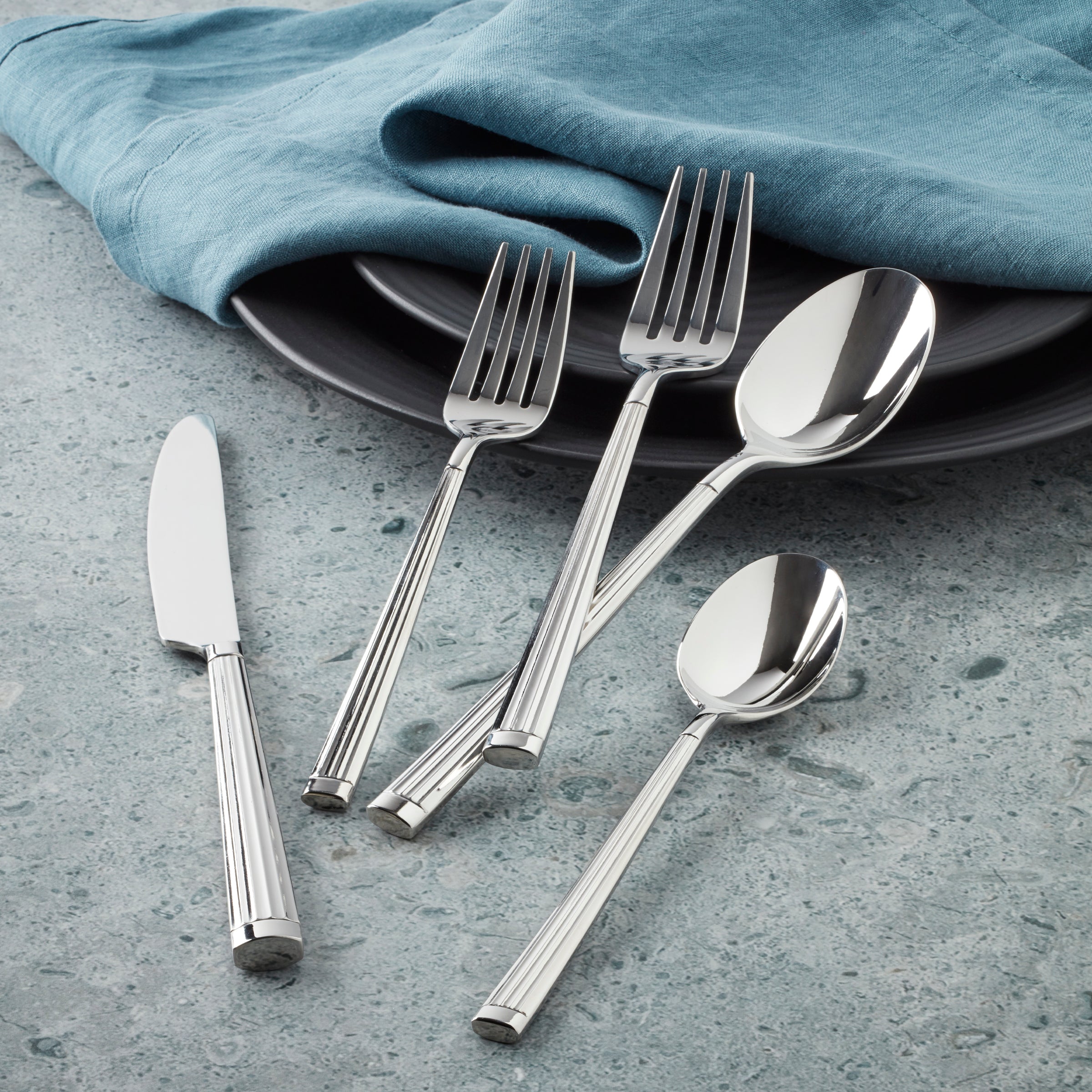 Premium Robyn 20-Piece Stainless Steel Flatware Set - Service for 4 - Elegant Dining Utensils for Everyday Use & Formal Occasions