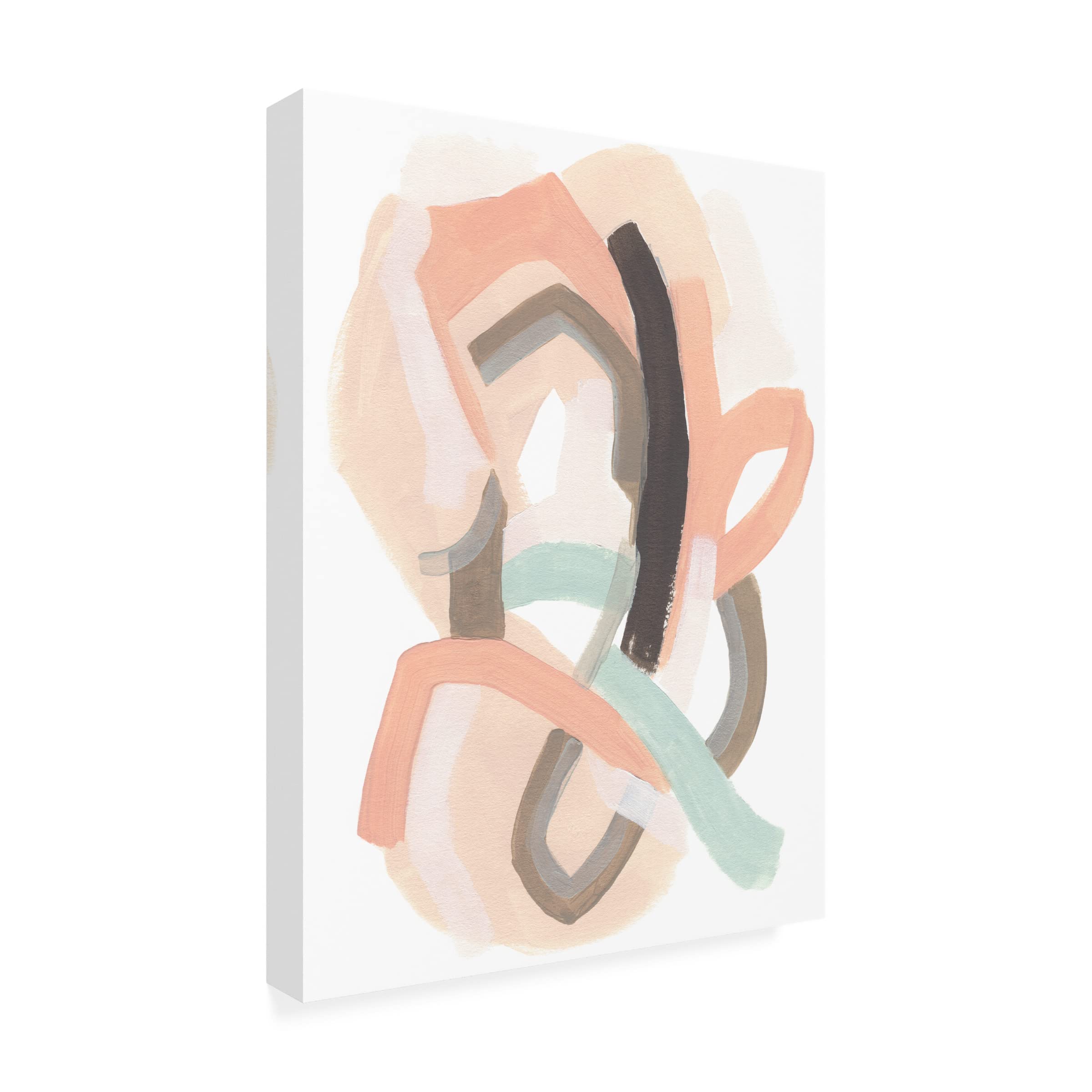 Trademark Fine Art 'Pastel Signal IV' Abstract Canvas Wall Art by June Erica Vess - Modern Home Decor for Living Room, Bedroom & Office