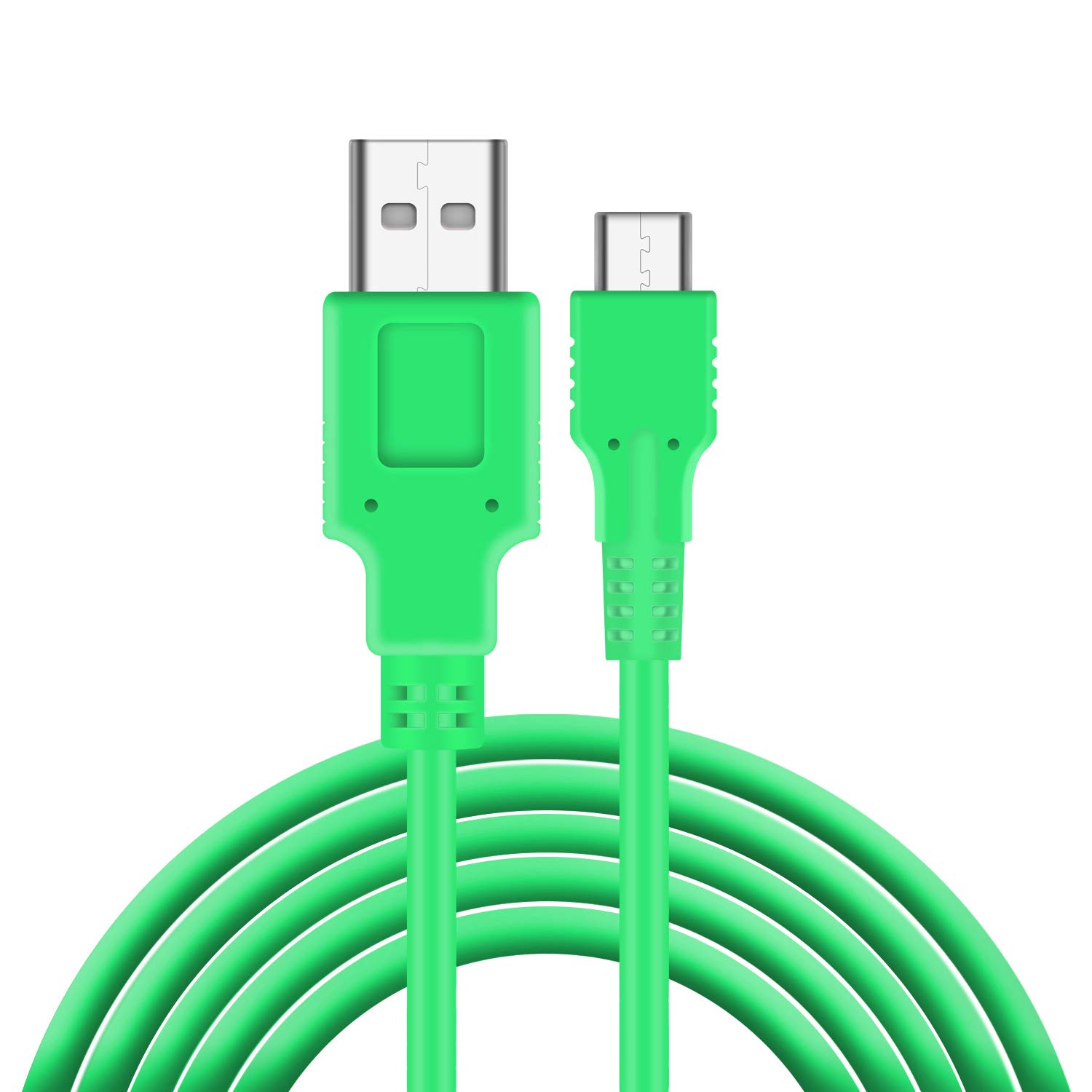 ECHZOVE Fast Charging Cable for Nintendo Switch & Pro Controllers - 4.92ft Green USB-C Cord | Perfect for Gaming at Home or On-The-Go