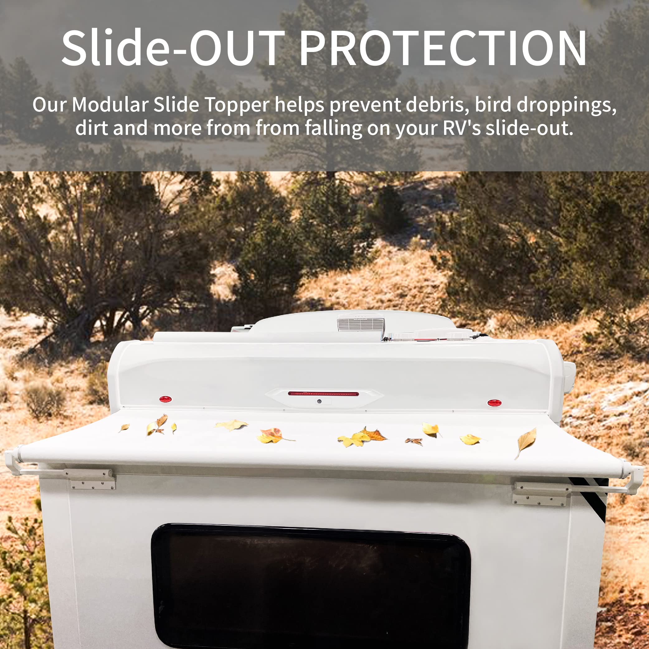 Awnlux White Modular Slide Topper Awning for RVs - 6' (5'7
