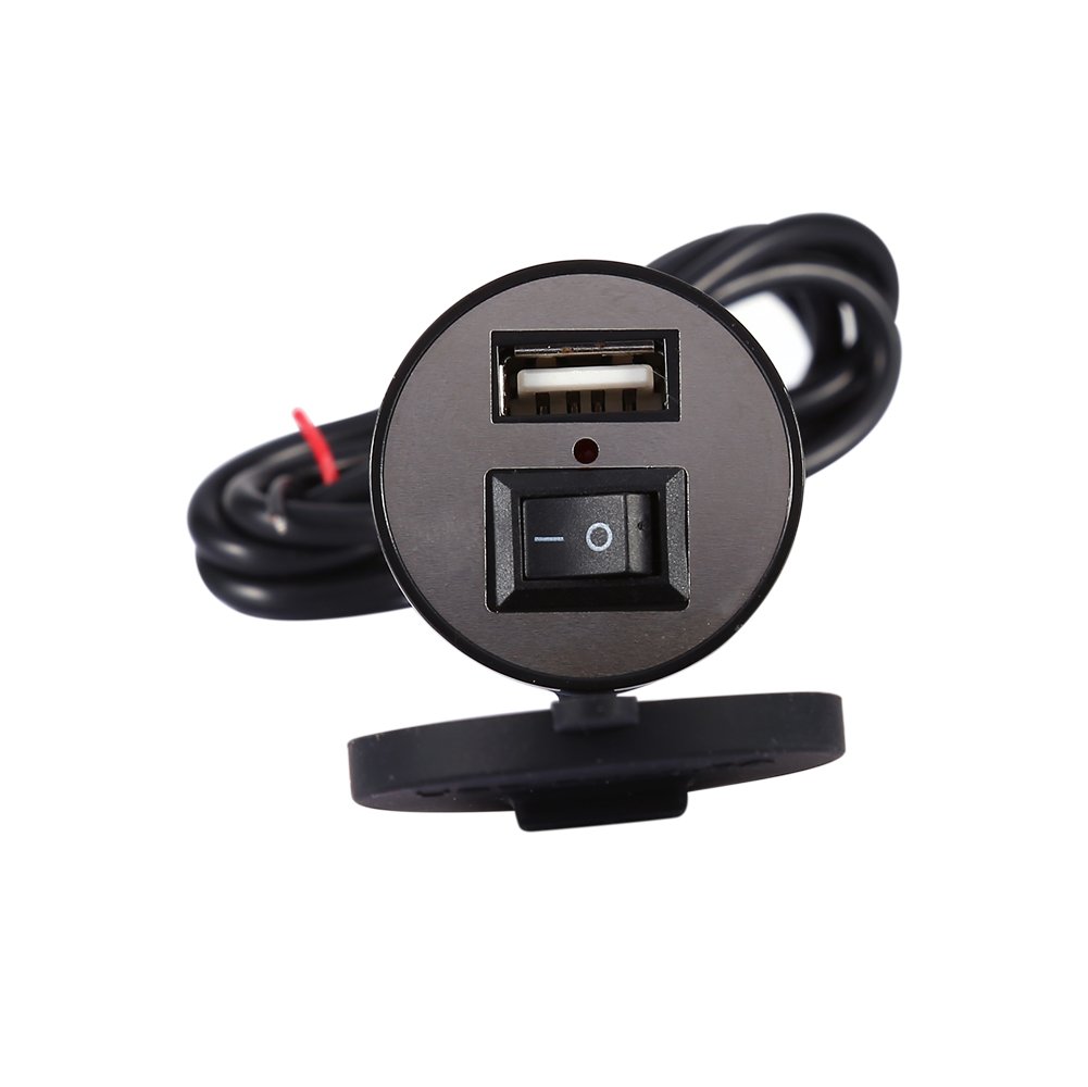 Waterproof 12V Motorcycle USB Charger - Power Socket for Phones on Rides
