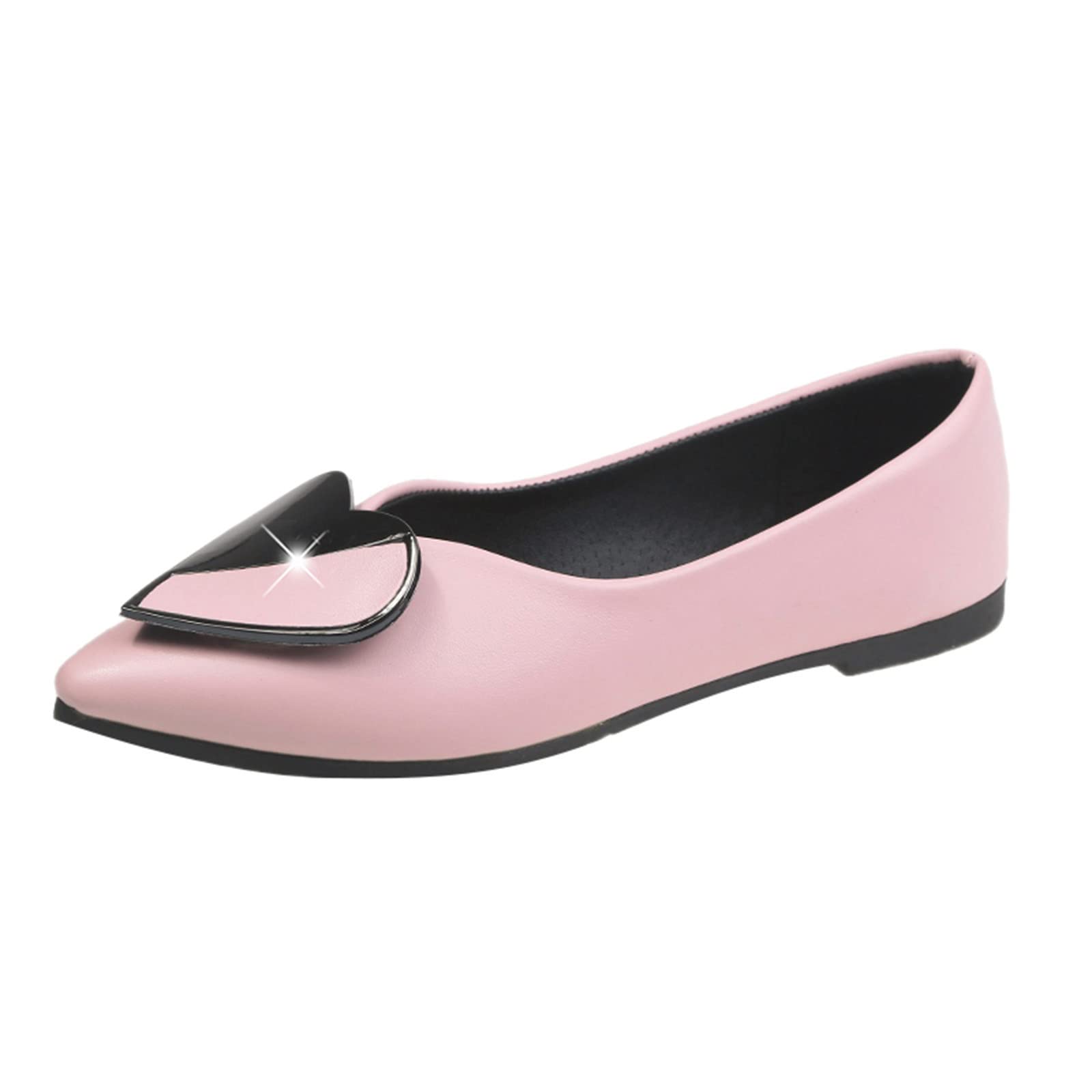 Comfortable Women's Slip-On Flats - Classic Dressy Casual Brown Shoes Size 6.5 | Perfect for Office, Travel & Everyday Wear