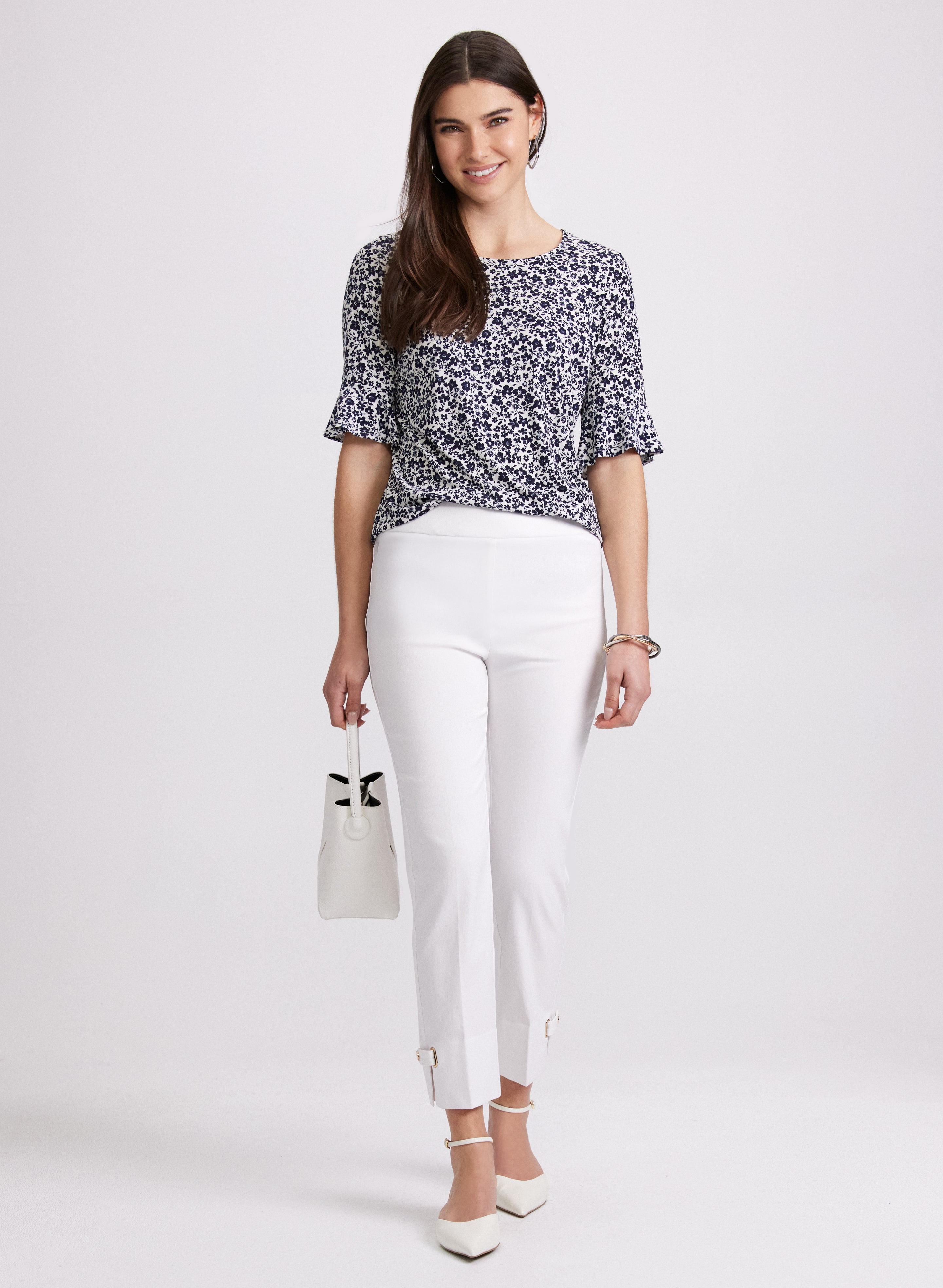 Stylish Floral Print Top for Women - Trendy Summer Blouse for Casual Outings & Date Nights