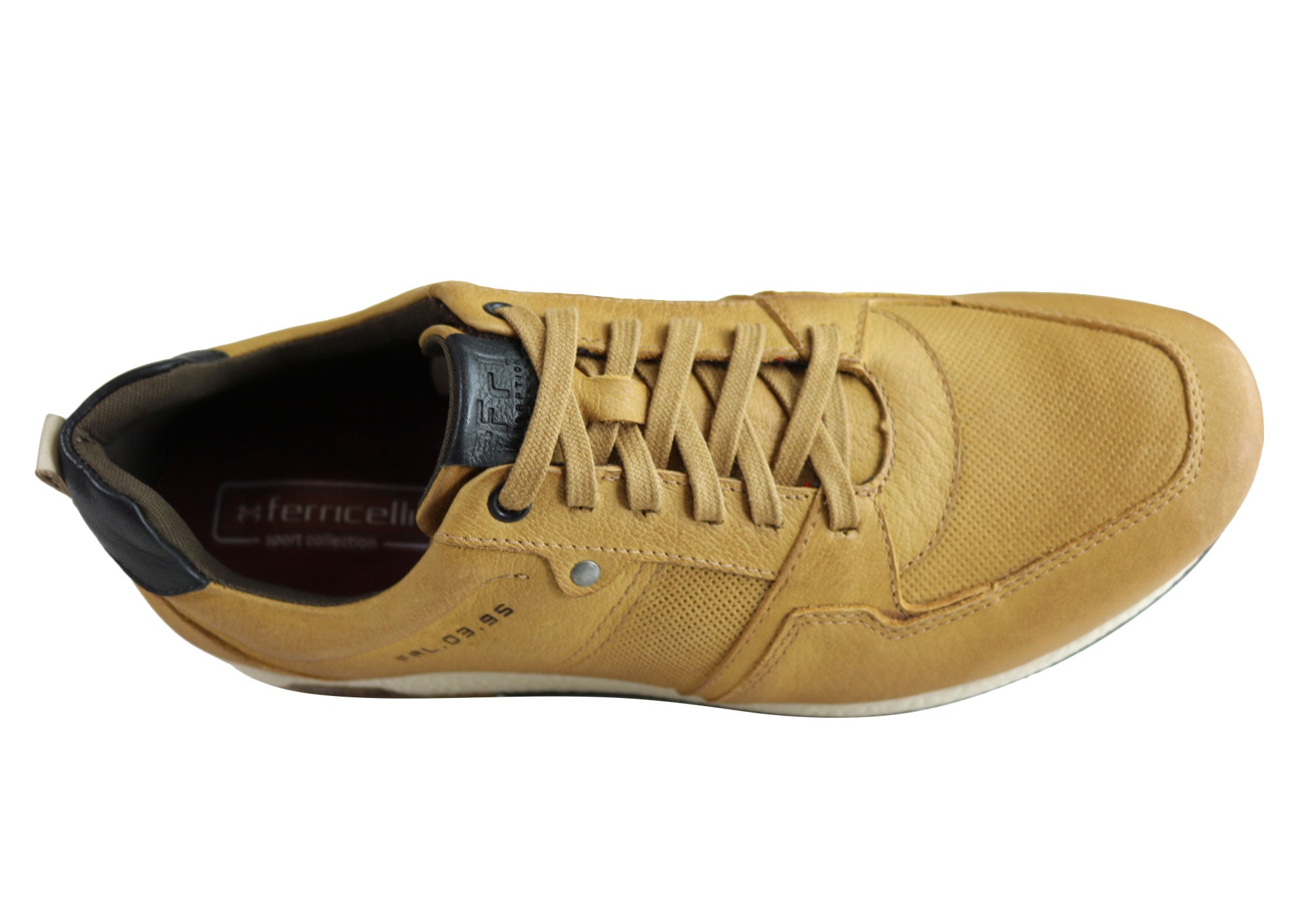 Ferricelli Oscar Men's Genuine Leather Lace-Up Casual Shoes - Handcrafted in Brazil - Perfect for Office, Dating & Everyday Wear