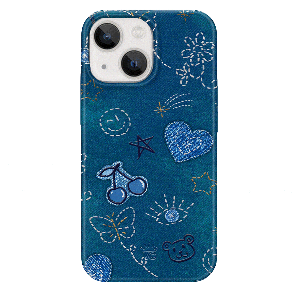 Stylish Blue Denim iPhone Case - Trendy & Protective Cover for iPhone 13/14/15 Pro Max - Perfect for Everyday Use, Travel & Fashion Accessories
