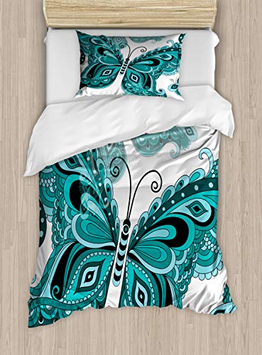 Pale Blue Black Teal