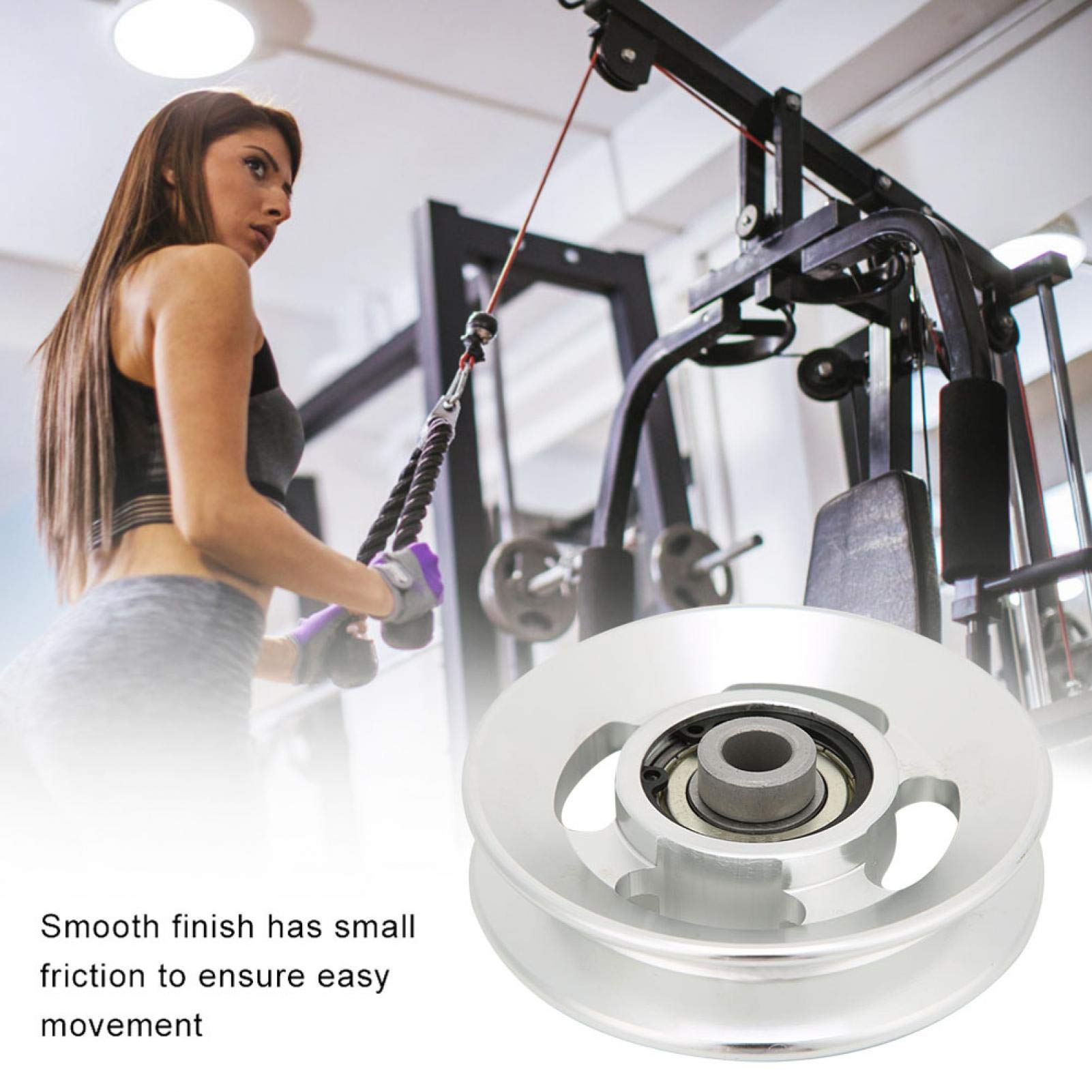 EVTSCAN Aluminum Alloy Gym Pulley Wheel - Heavy Duty Fitness Equipment for Home Gym, Strength Training & Cable Machine Accessories | Perfect for Lat Pulldown, Cable Crossover & Functional Training Workouts