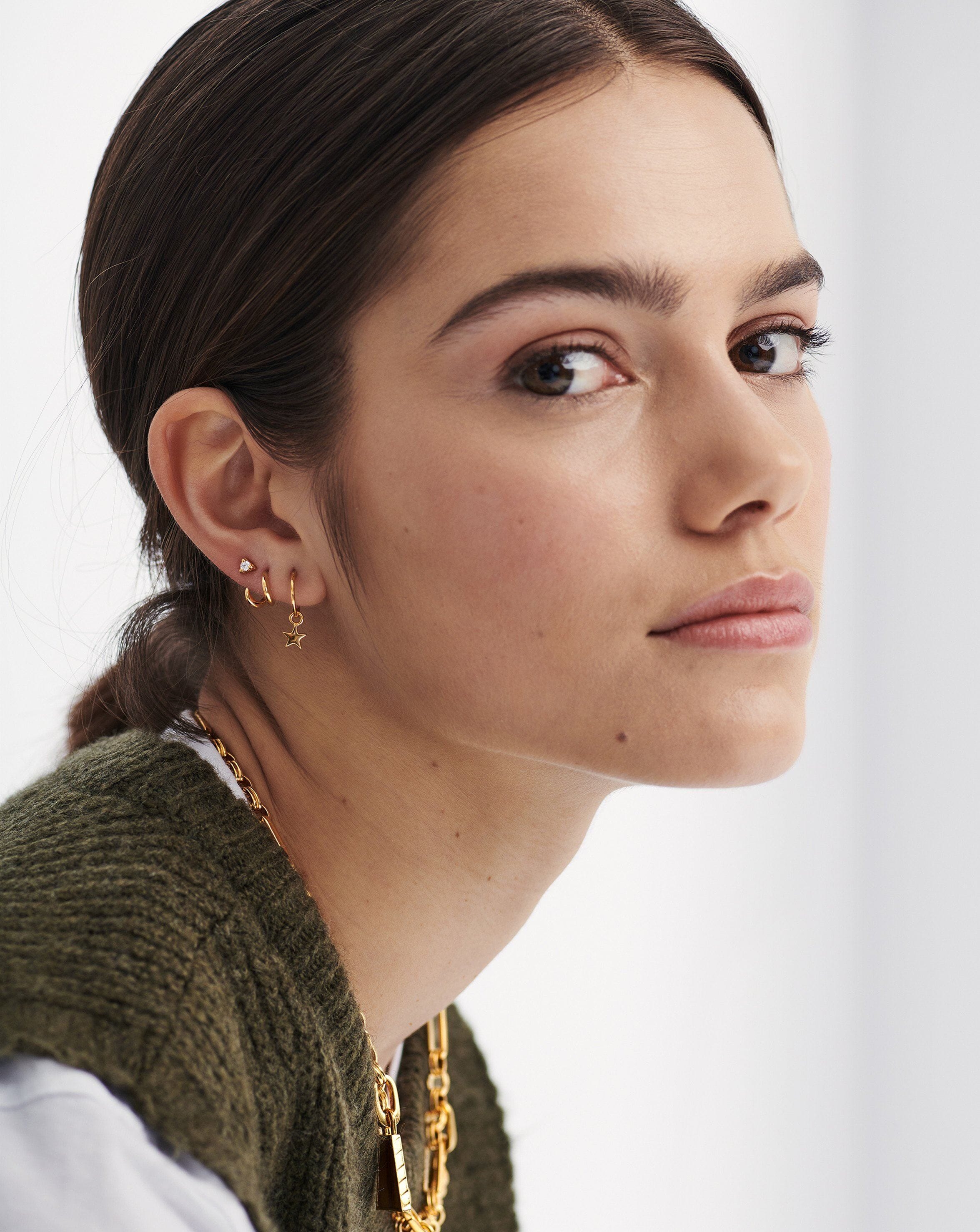 Sparkling Prism Stud Earrings for Women - Hypoallergenic Cubic Zirconia Earrings for Daily Wear, Gift Giving & Special Occasions