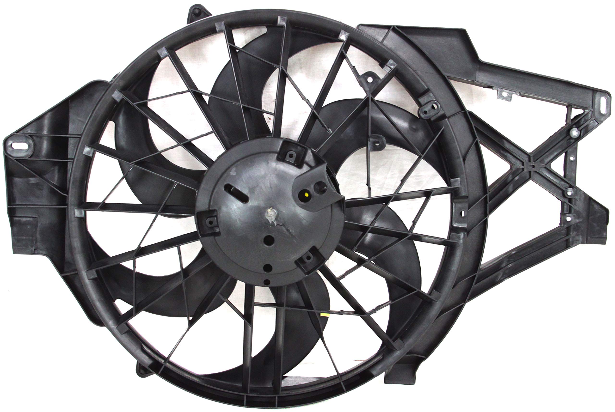 Go-Parts - Replacement Radiator Fan Assembly for 1999-2004 Ford Mustang 3.8L/3.9L V6 Engine - Single Fan Cooling System - Perfect for 2000, 2001, 2002, 2003 Models - Ideal for Daily Driving & Performance Upgrades