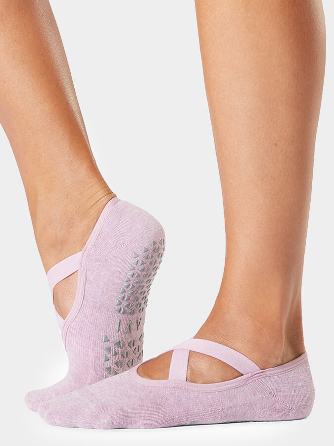 Tavi Chloe Non-Slip Grip Socks for Women - Yoga, Pilates & Barre Workout Socks with Traction - Perfect for Dance, Gym & Home Use