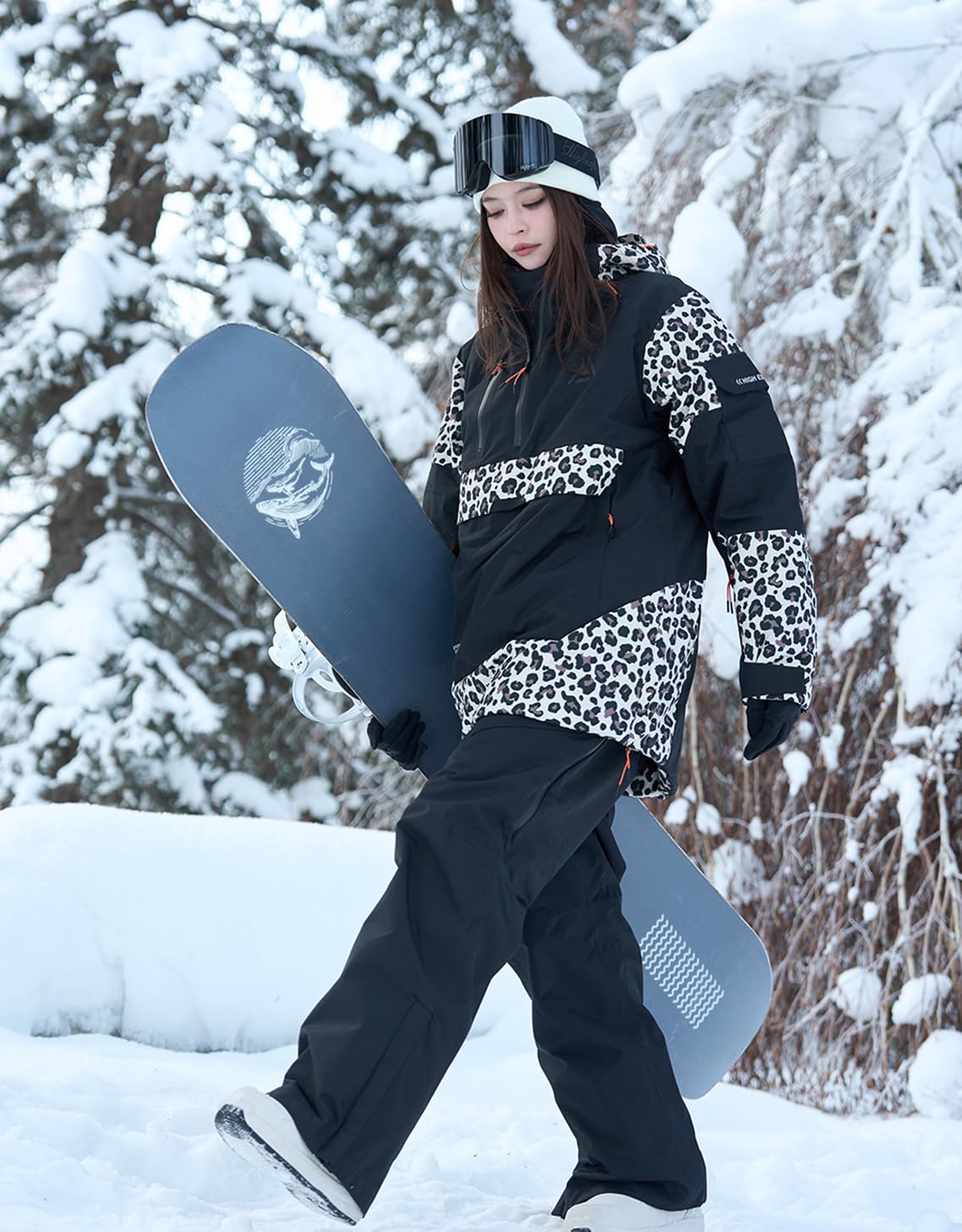 Waterproof Insulated Ski Jacket for Men & Women - Warm Snowboard Anorak Coat with Hood - Perfect for Skiing, Snowboarding & Winter Outdoor Activities