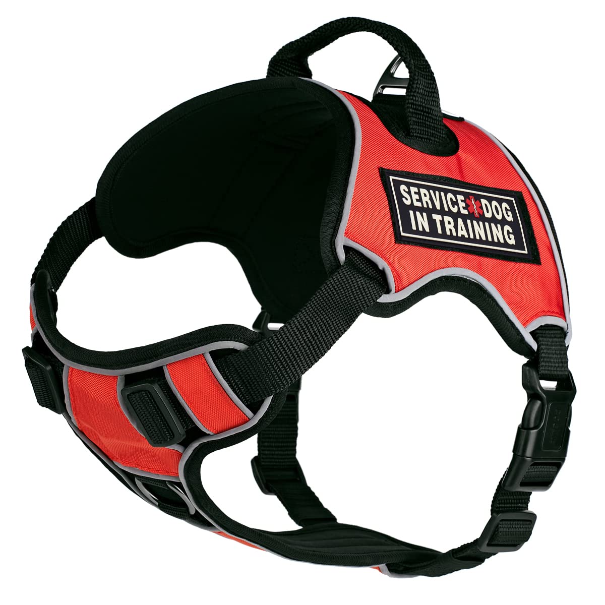 No-Pull Dog Harness with Reflective Patches & Quick Release Buckles - Adjustable 18-22