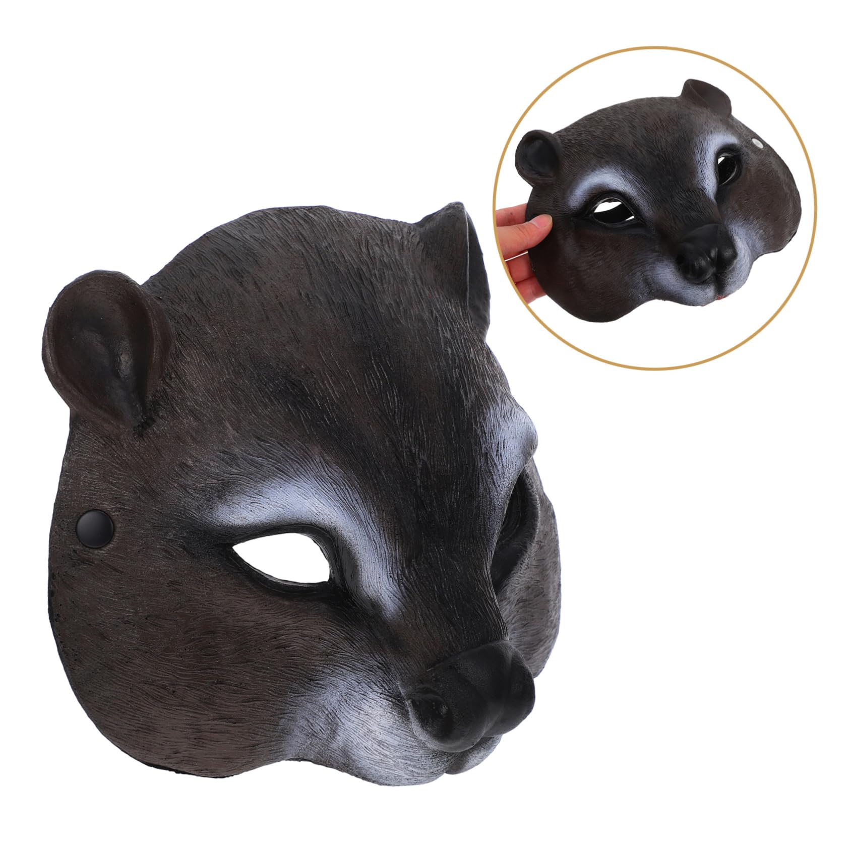 NUOBESTY Squirrel Mask - Realistic Animal Cosplay Mask for Halloween, Masquerade Parties & Costume Events - Premium Dress Up Accessory for Adults & Kids - Perfect for Themed Parties, Carnival, Cosplay & Halloween Celebrations